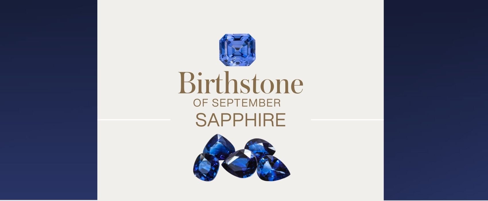 Birthstone of September: Sapphire - C'SANTOS
