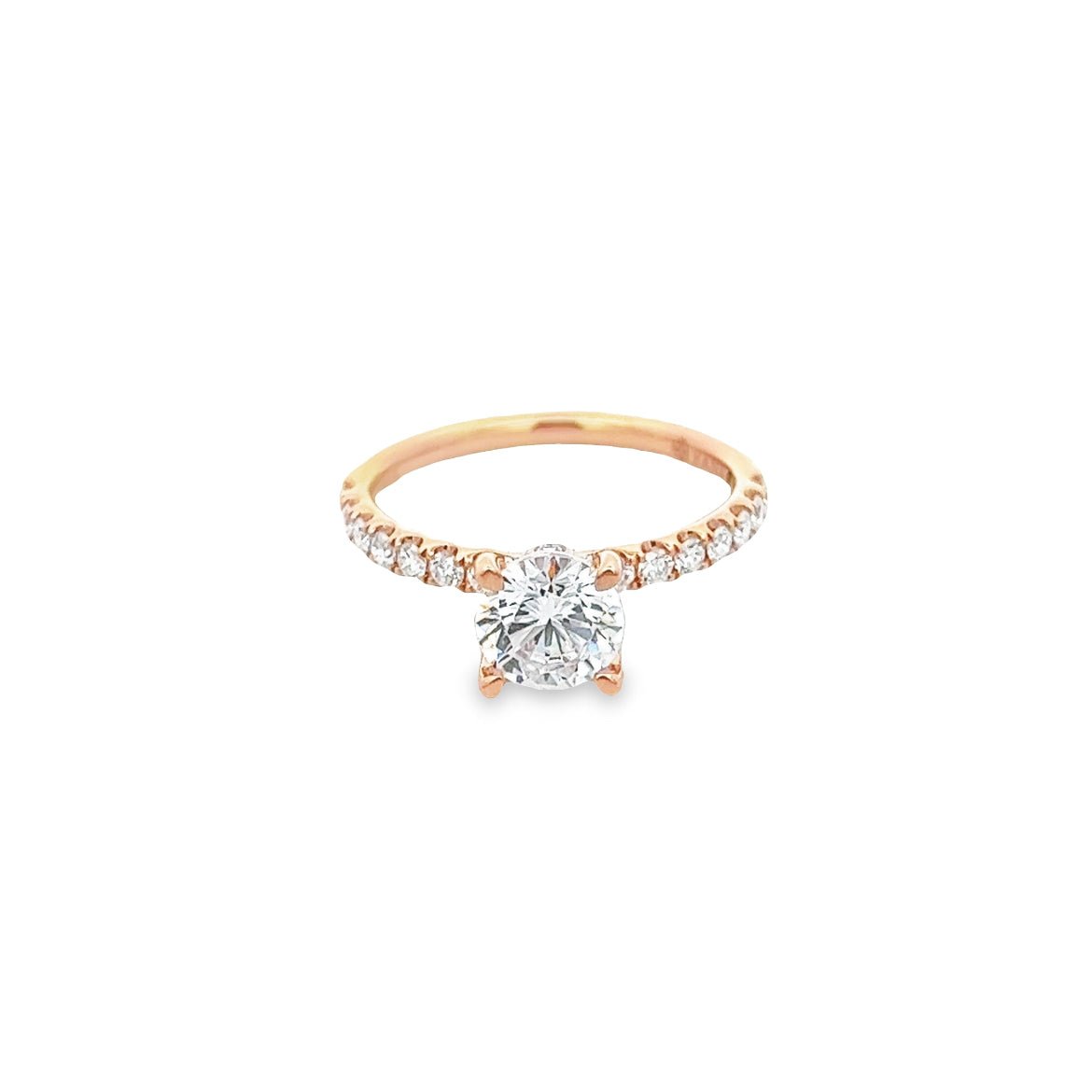 0.37CT 14KR MONTURA MICROPRONG T6.5 DC 1.00CT RD - C'SANTOS