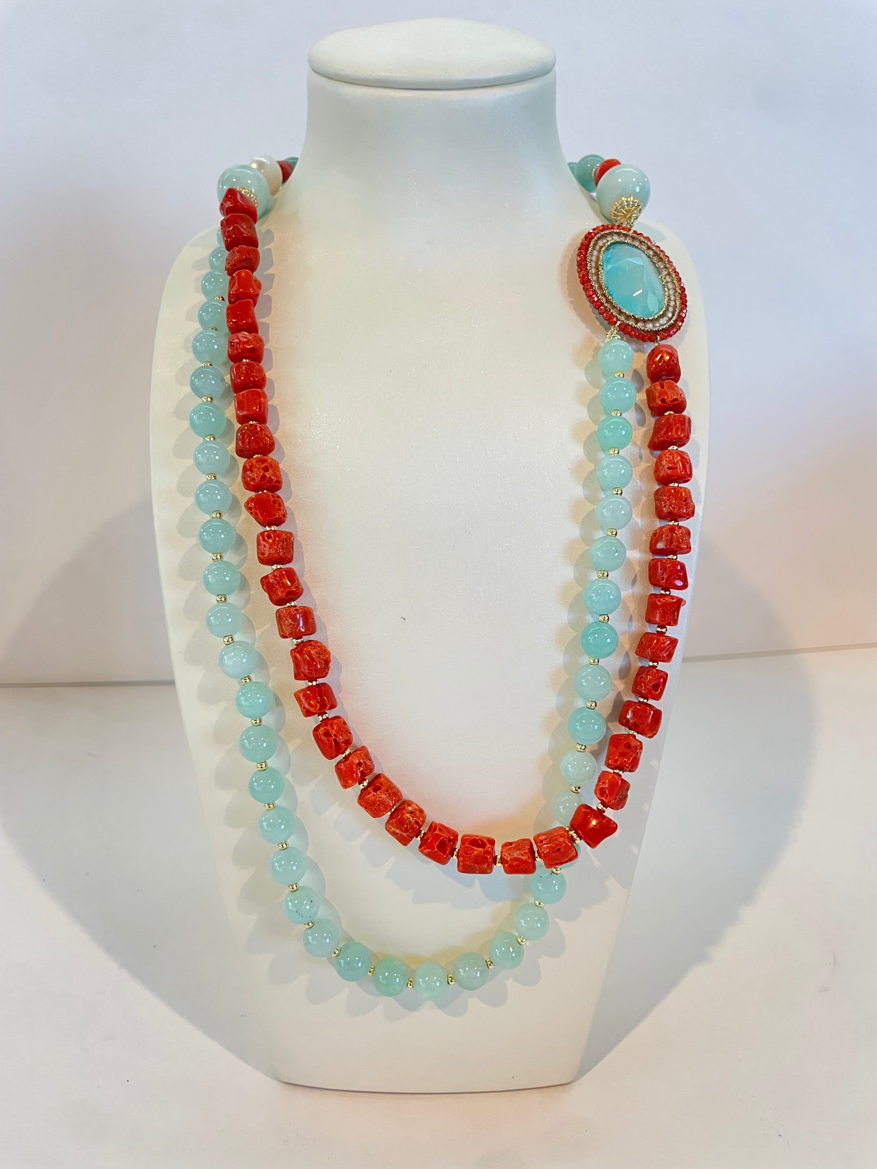 Collar de Plata 925 Bañada en Oro con Perla
