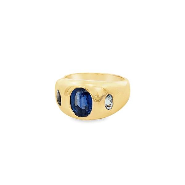 14KY DOME RING AQM0.55CT KYN3.24CT T6.5 - C'SANTOS
