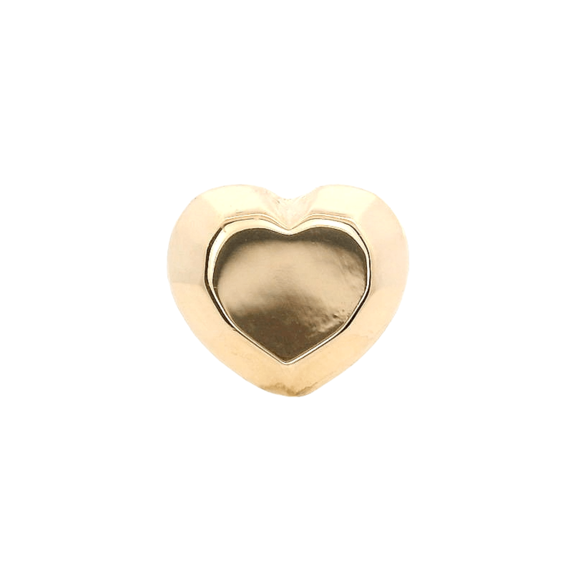 14KY FACETED HEART PIERCING - C'SANTOS