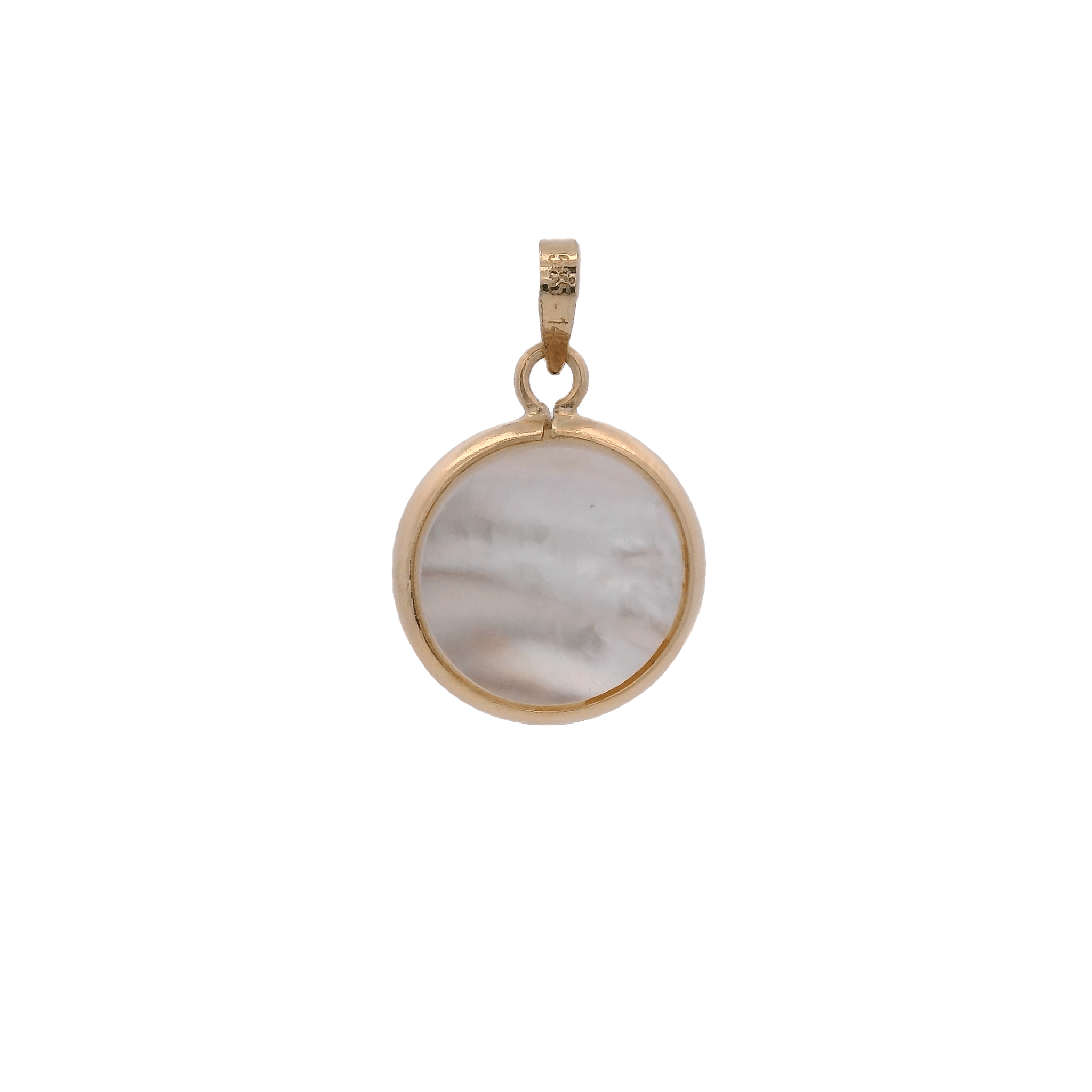 14KY GUARDIAN ANGEL 10.5MM MEDAL - C'SANTOS