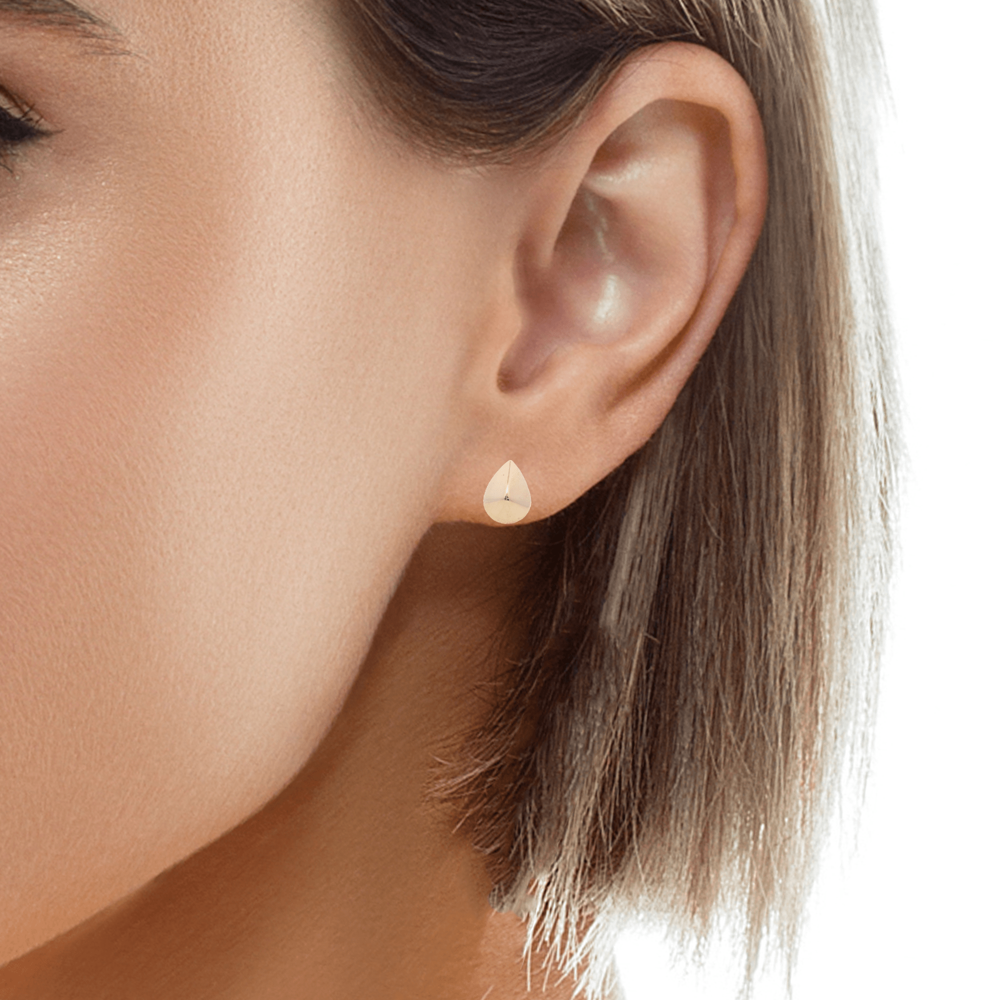 14KY SMALL DOME DROP PIERCING - C'SANTOS