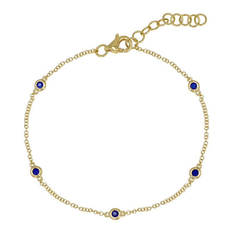14KY STATION BEZEL BRACELET BS0.16CT - C'SANTOS