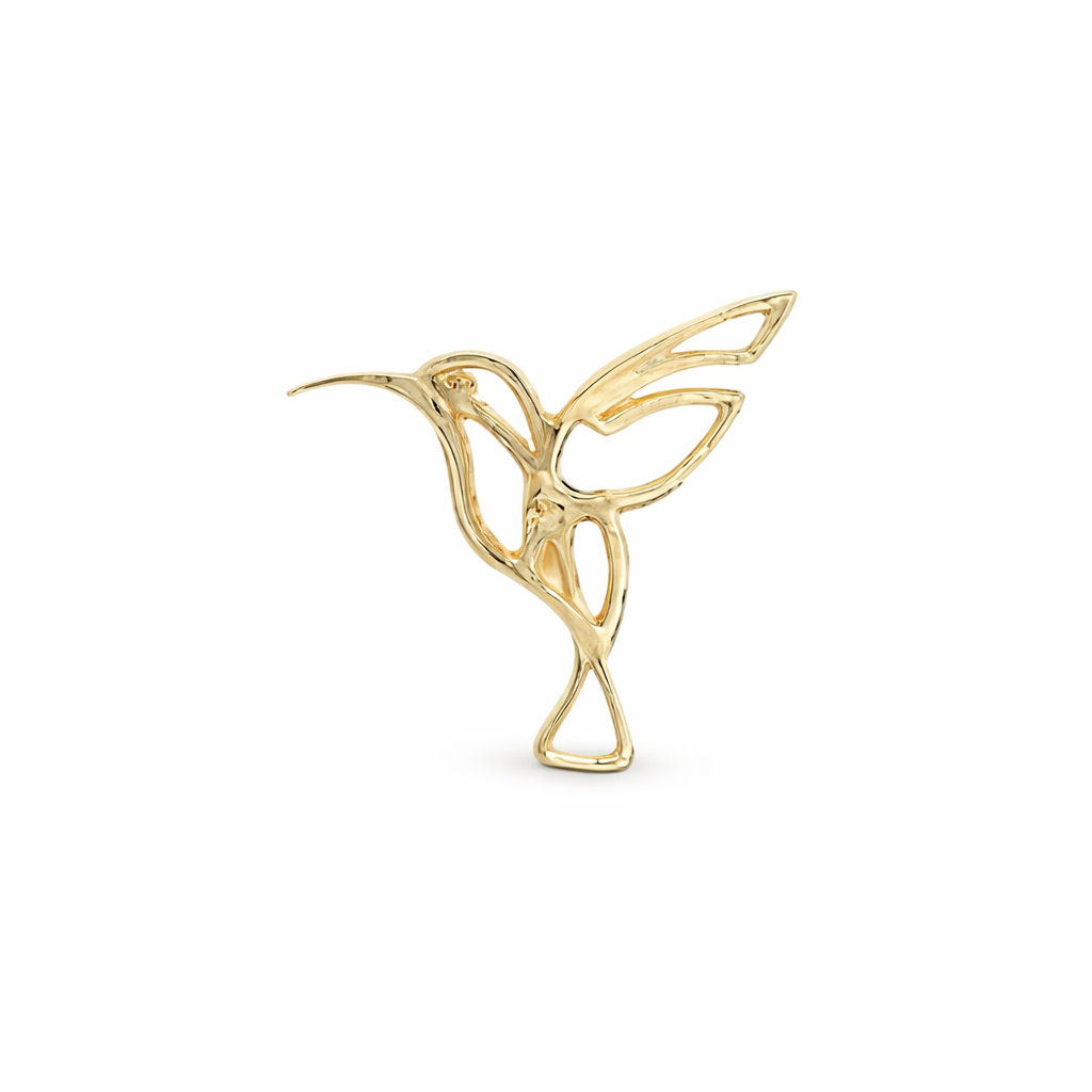 Piercing Colibrí en Oro Amarillo 14K
