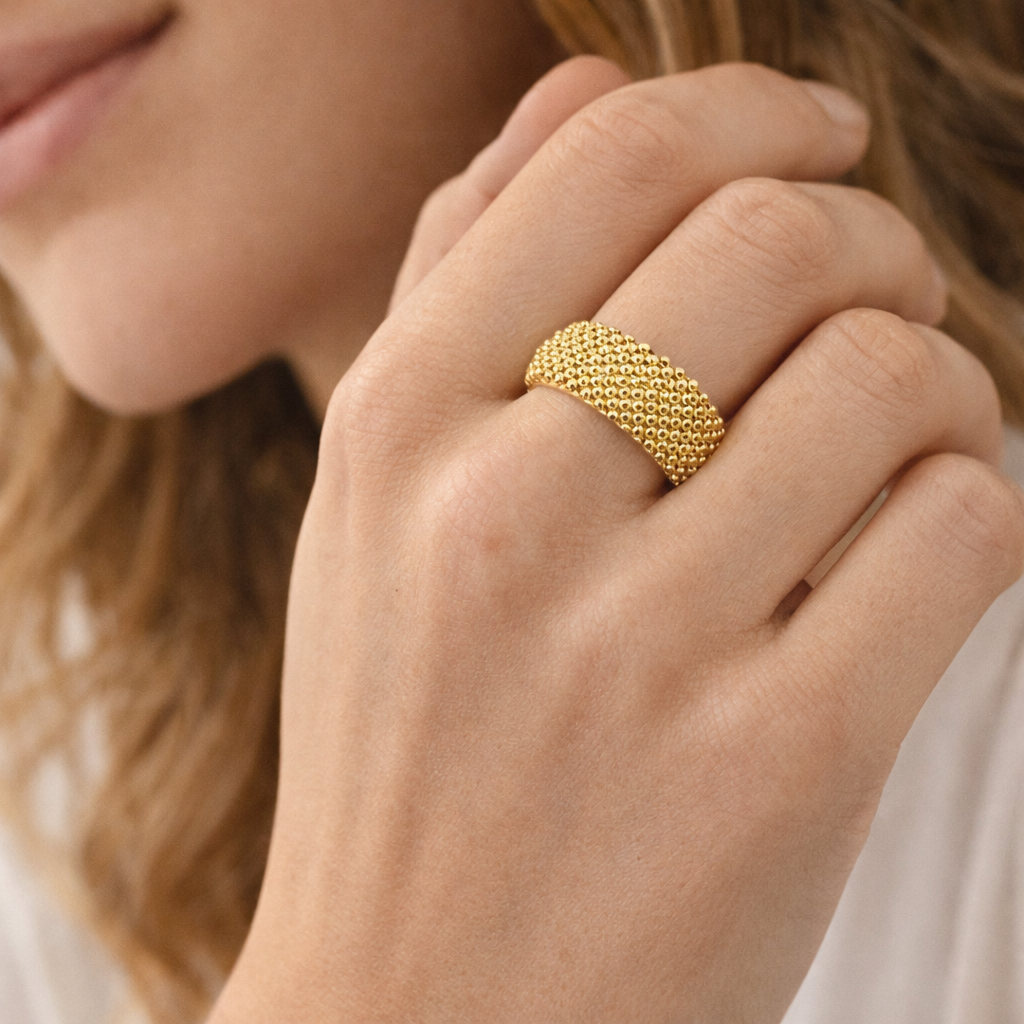 14KY MESH RING T7