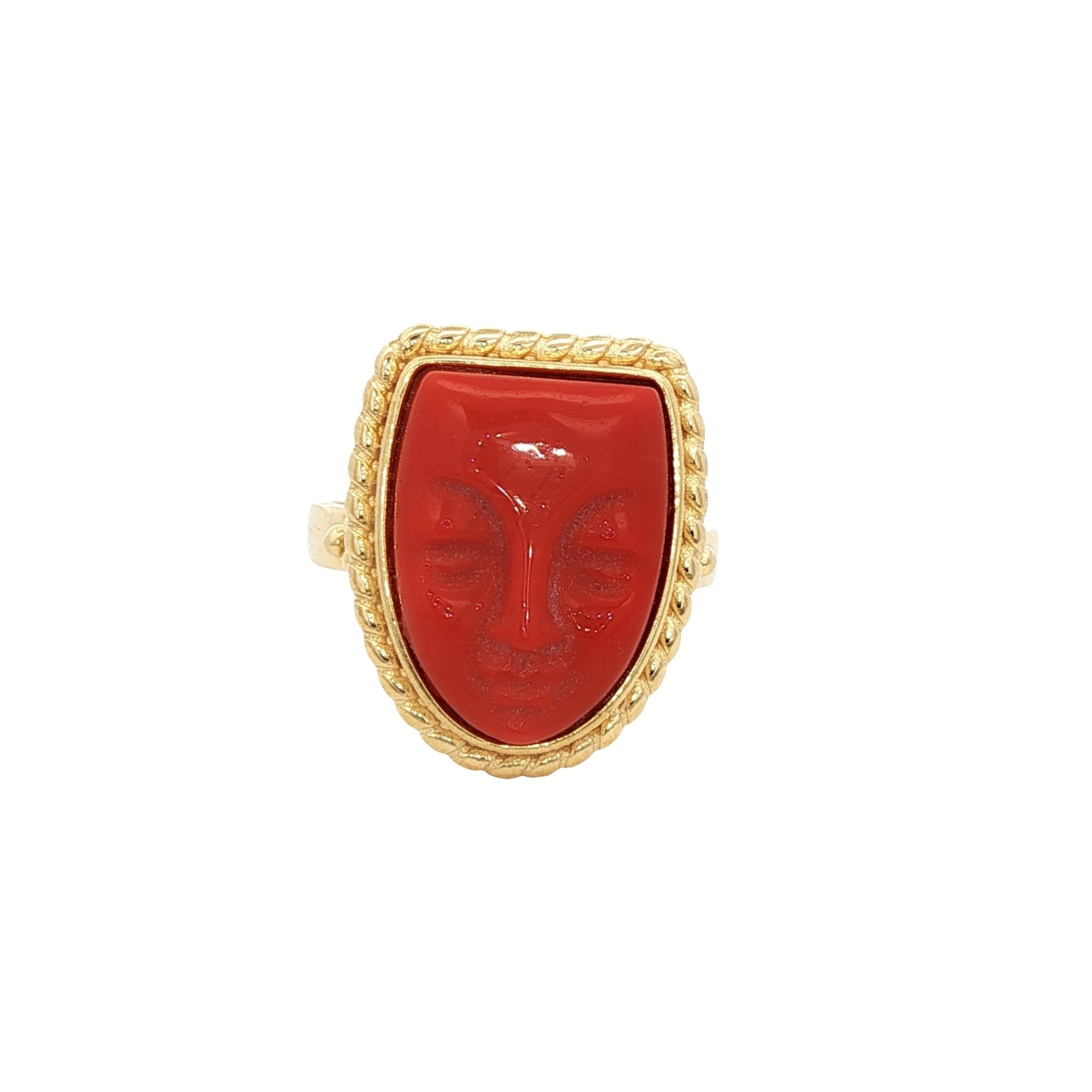 925YG MASK ORANGE RING T7 - C'SANTOS
