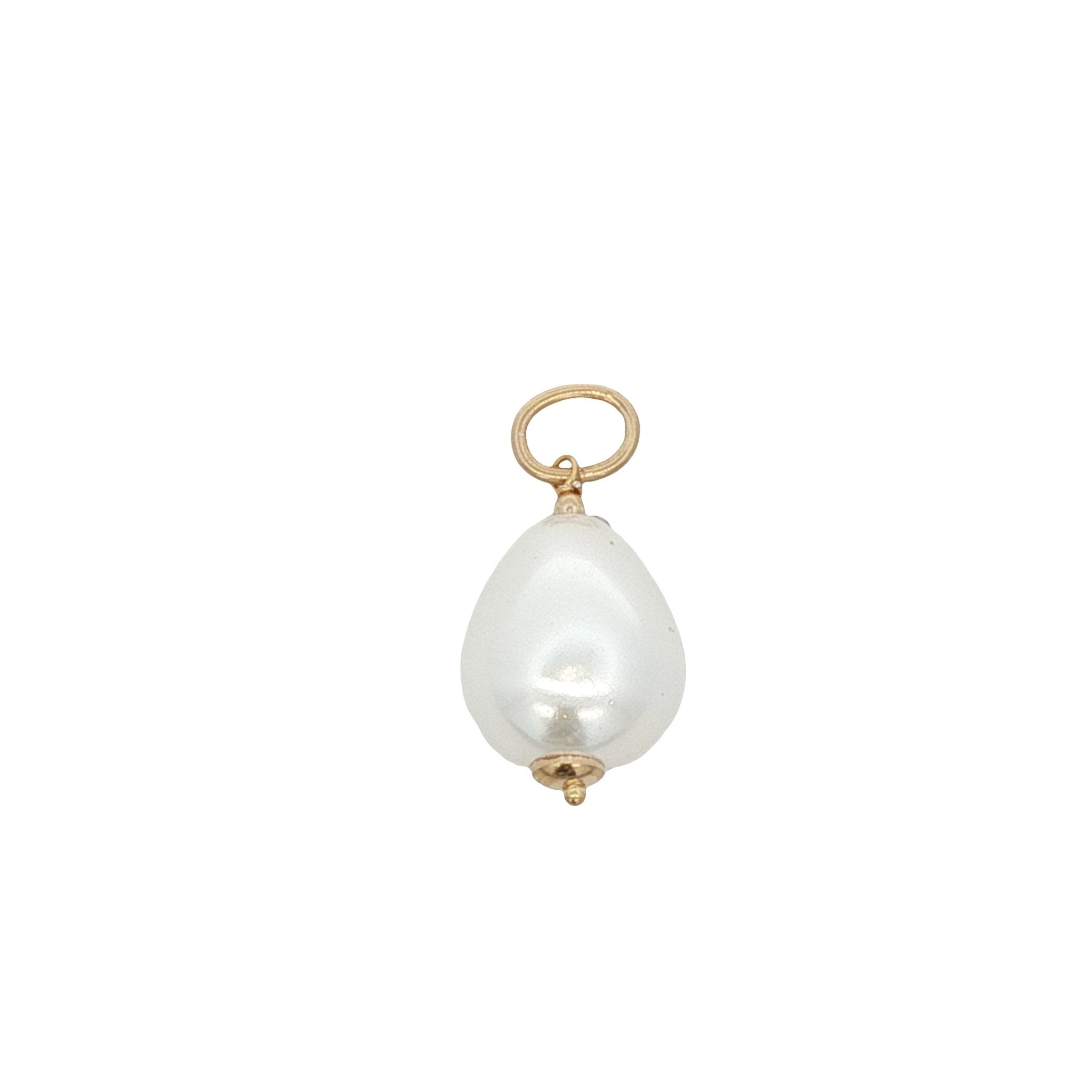 925YG OVERSIZED FRESHWATER PEARL CHARM - C'SANTOS