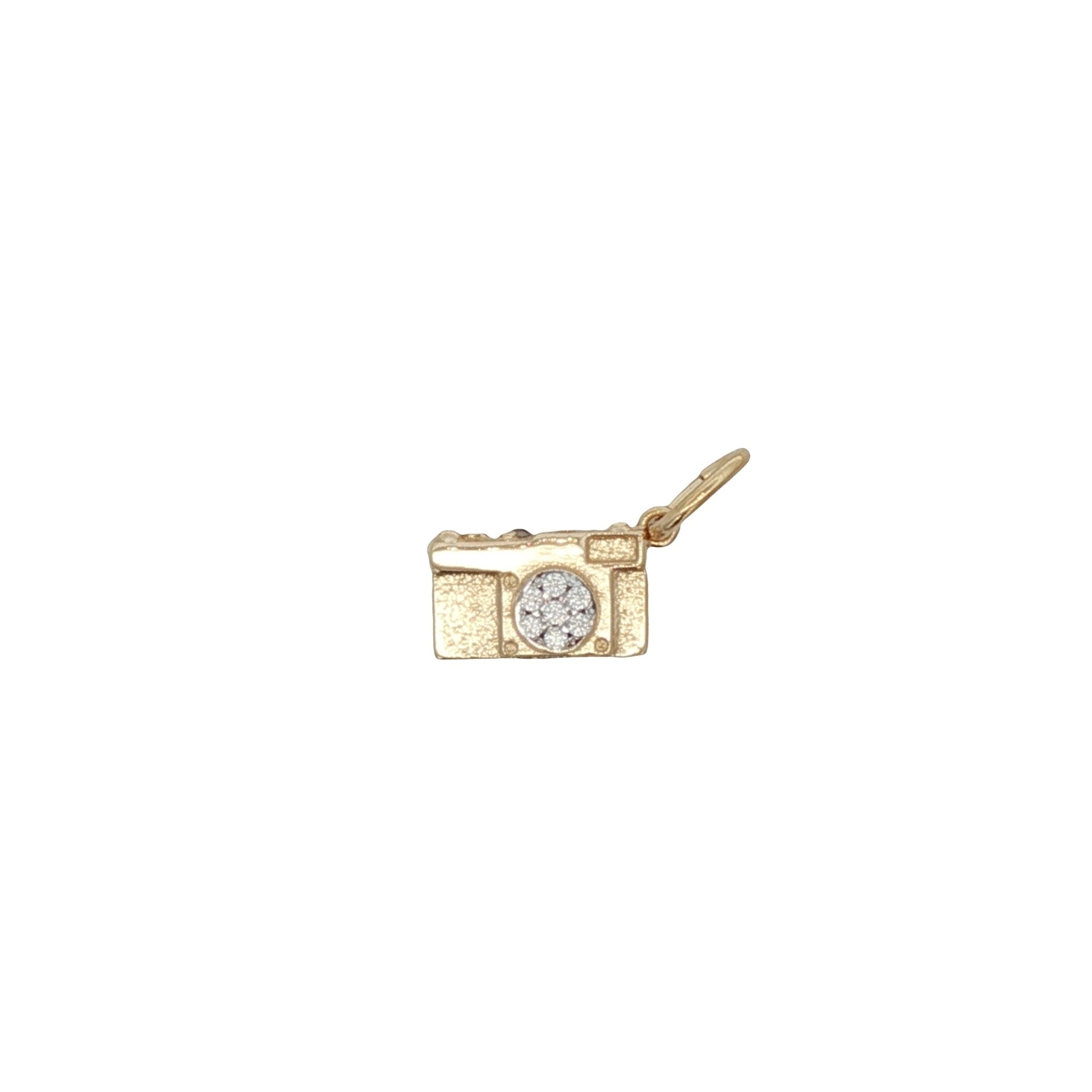 925YG VINTAGE CAMERA CZ CHARM - C'SANTOS