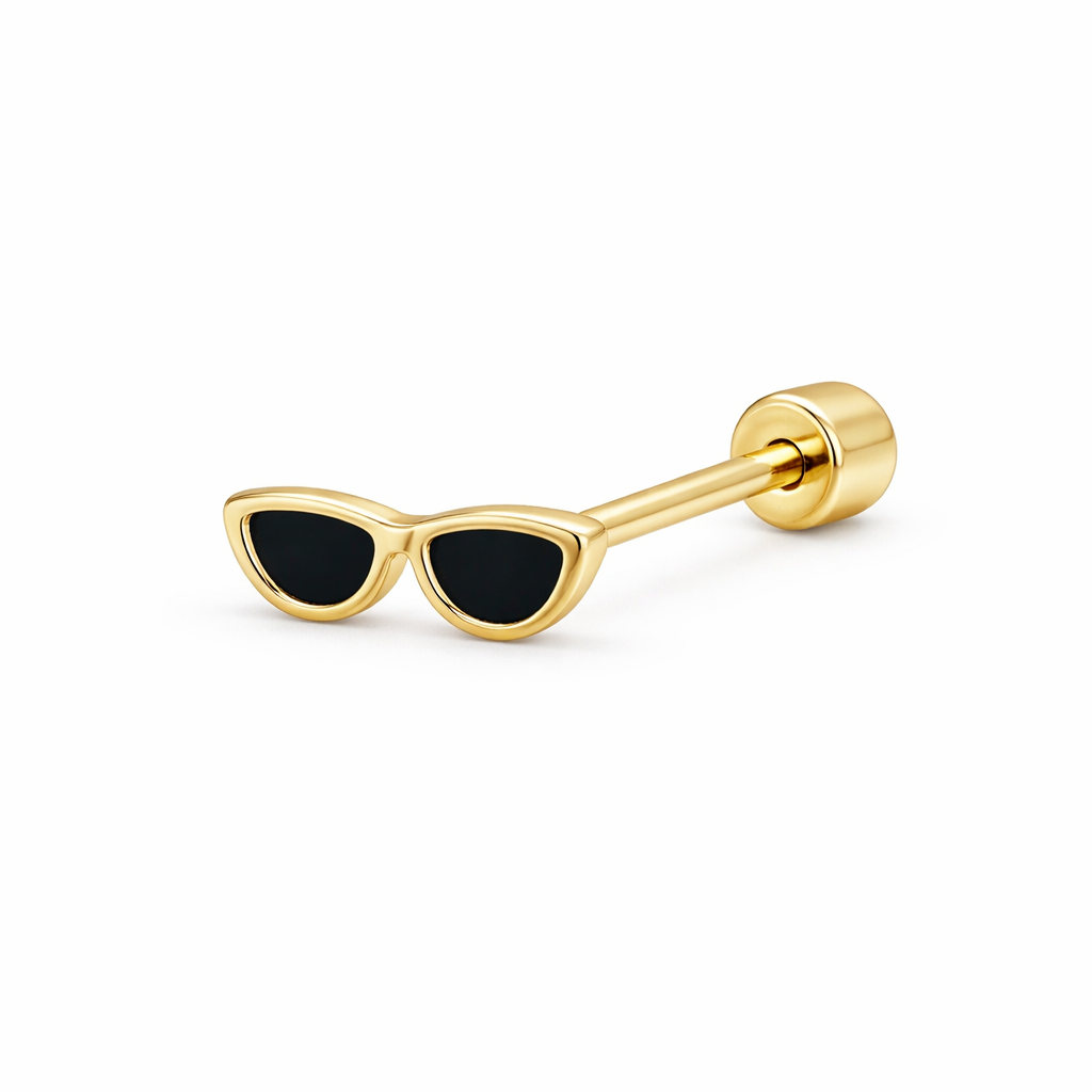 Piercing de Lentes en Oro Amarillo 14K