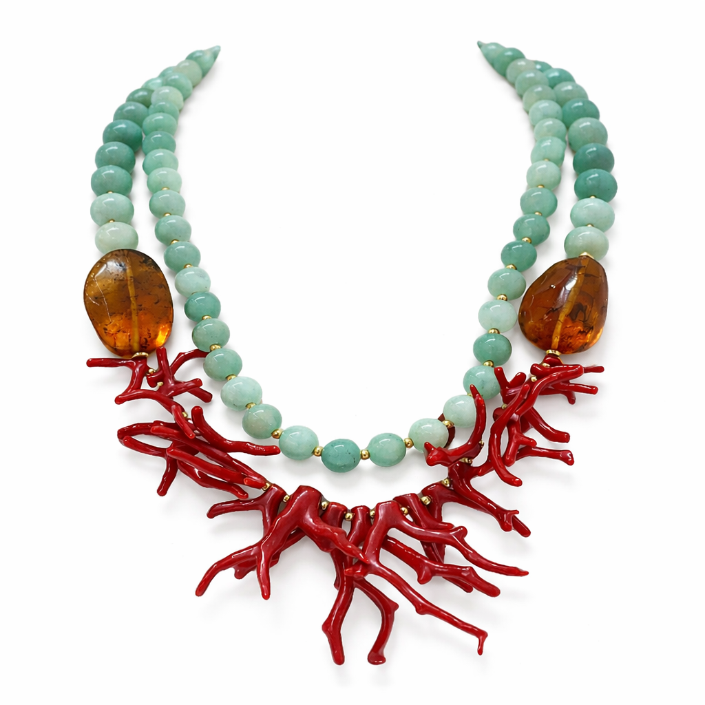 925YG GIADA AMA CALLO NECKLACE