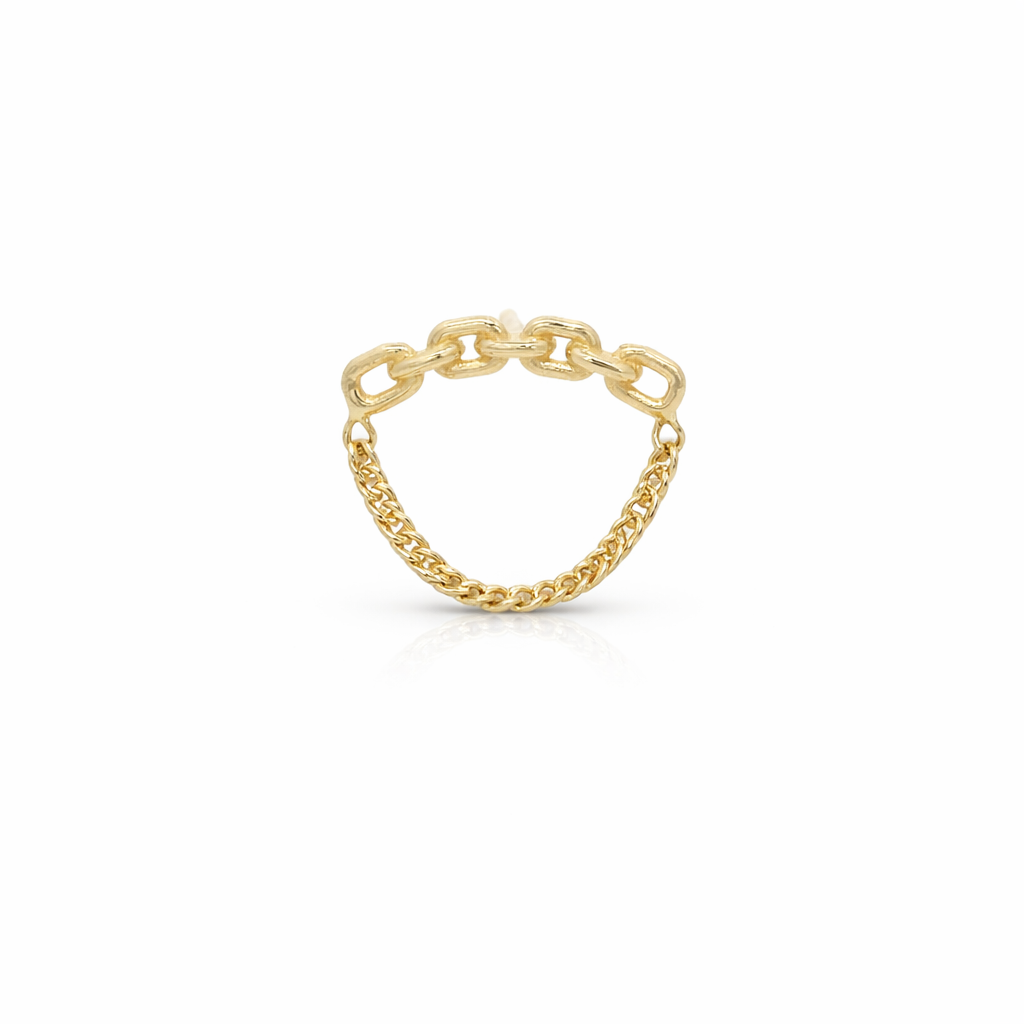14KY CHAIN ??LINKS PIERCING