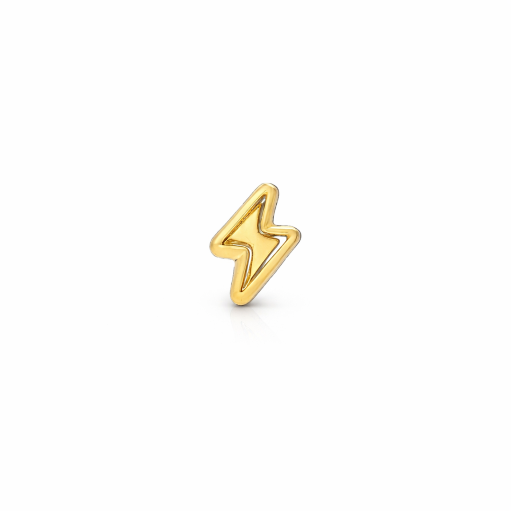 Piercing Rayo en Oro Amarillo 14K