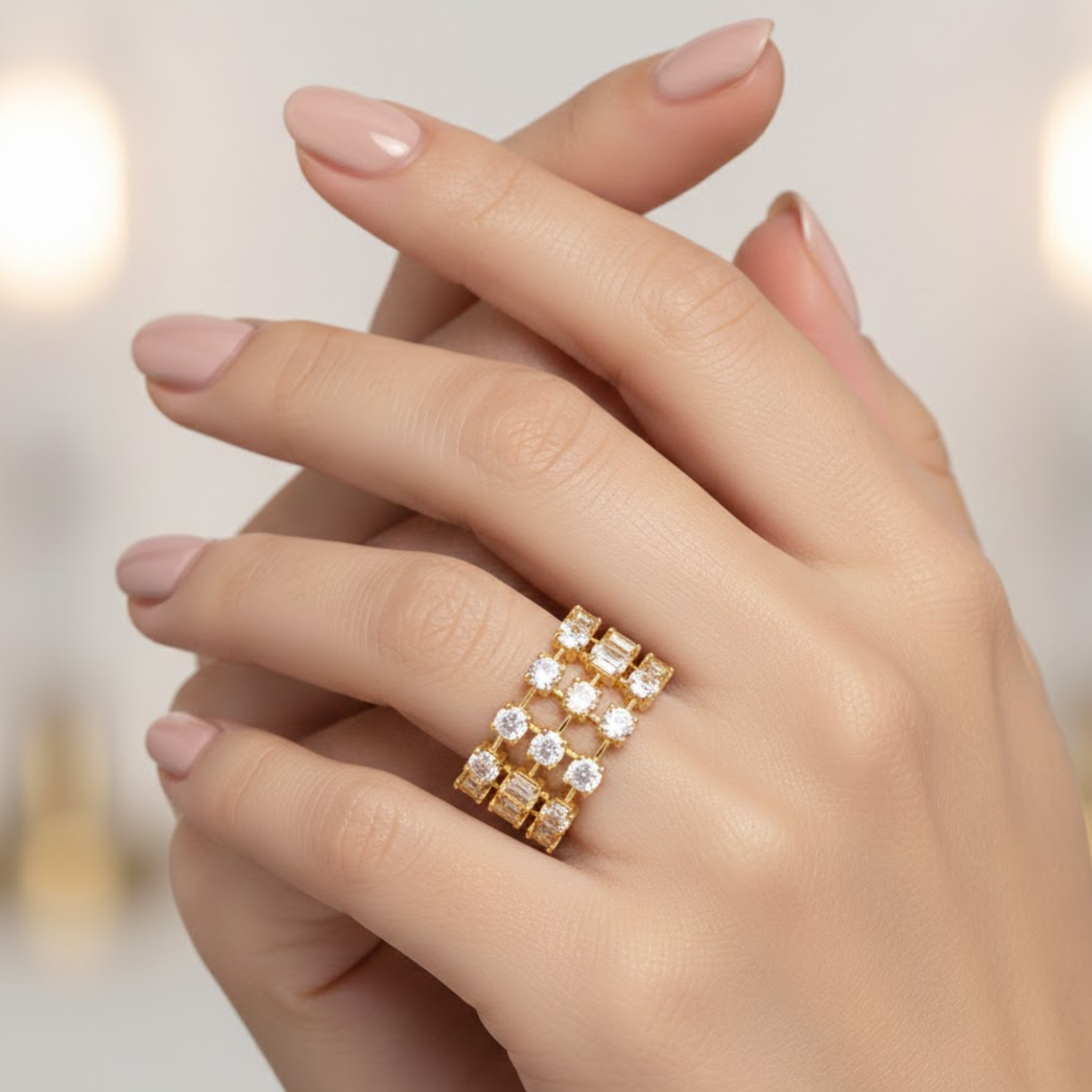 RING SILVER CENTER WHITE CZ GP