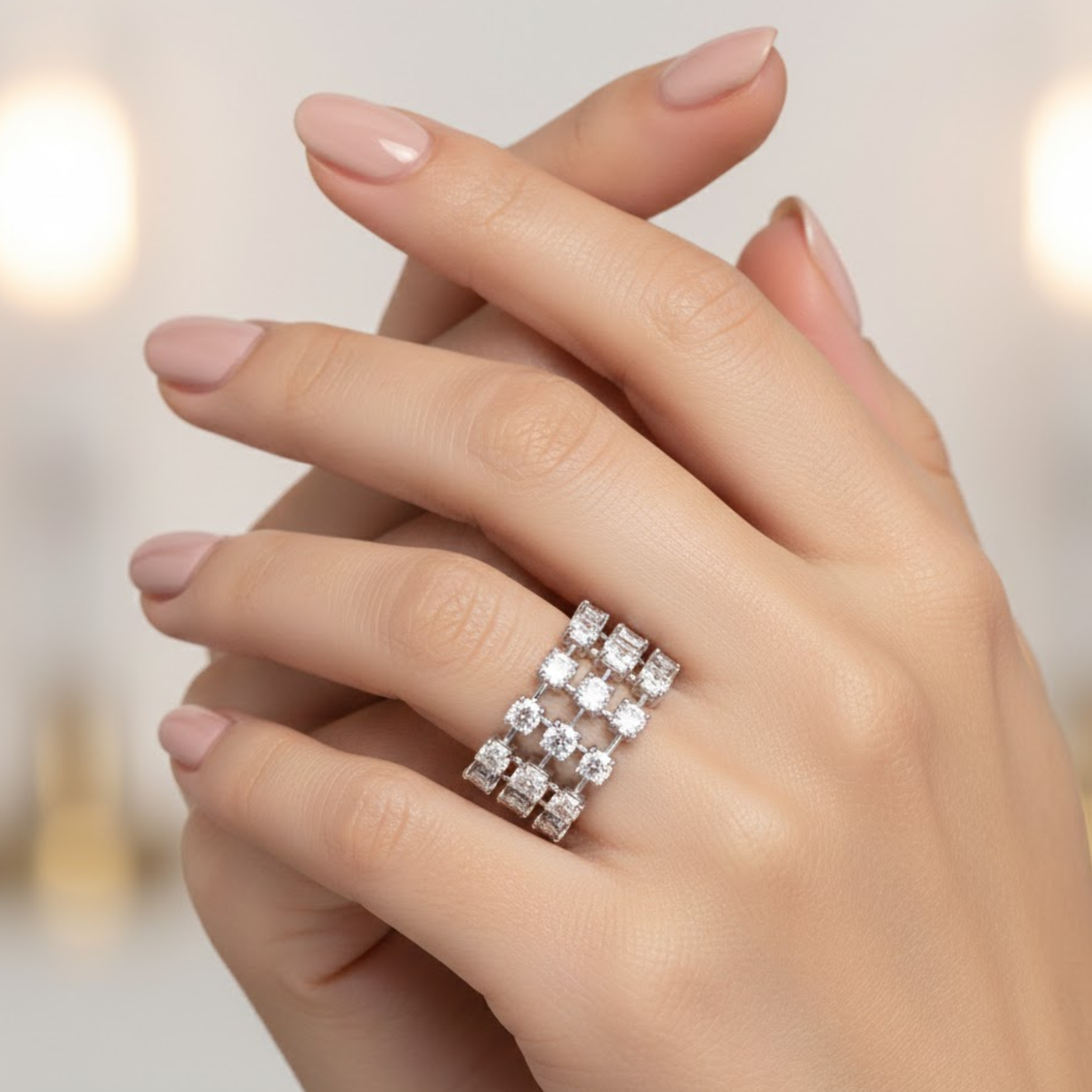 RING SILVER CENTER WHITE CZ RP