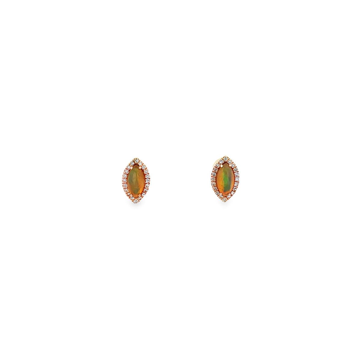 D0.08CT 14KR OPAL DIAMOND NECKLACE - C'SANTOS