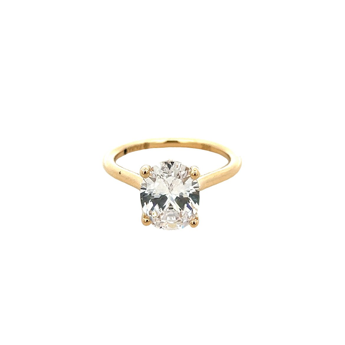 D0.08CT 14KY MONTURA SOLITARIO T6.5 DC 2.39CT OV - C'SANTOS