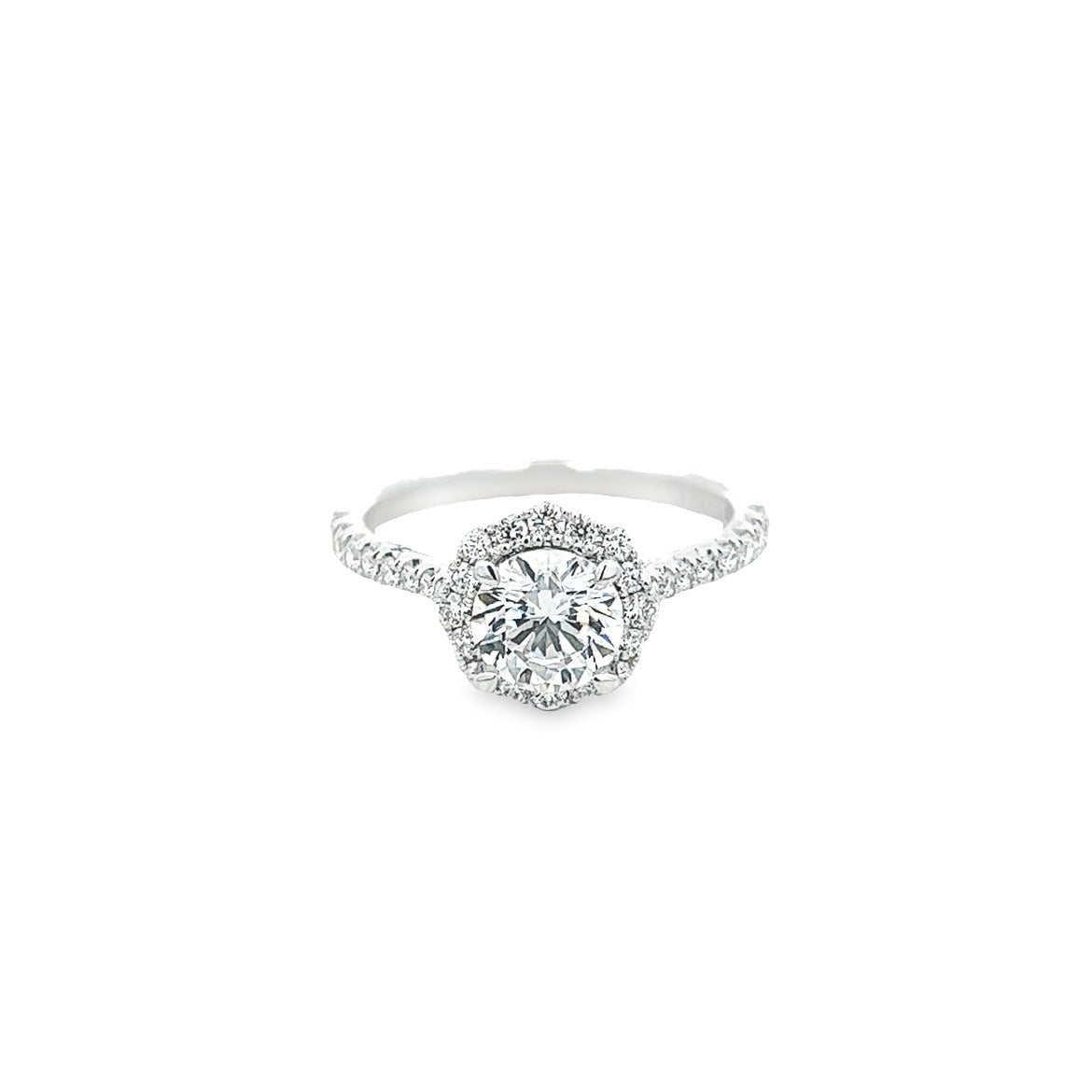 D0.45CT 14KW MONTURA HALO DC 1.00CT RD - C'SANTOS