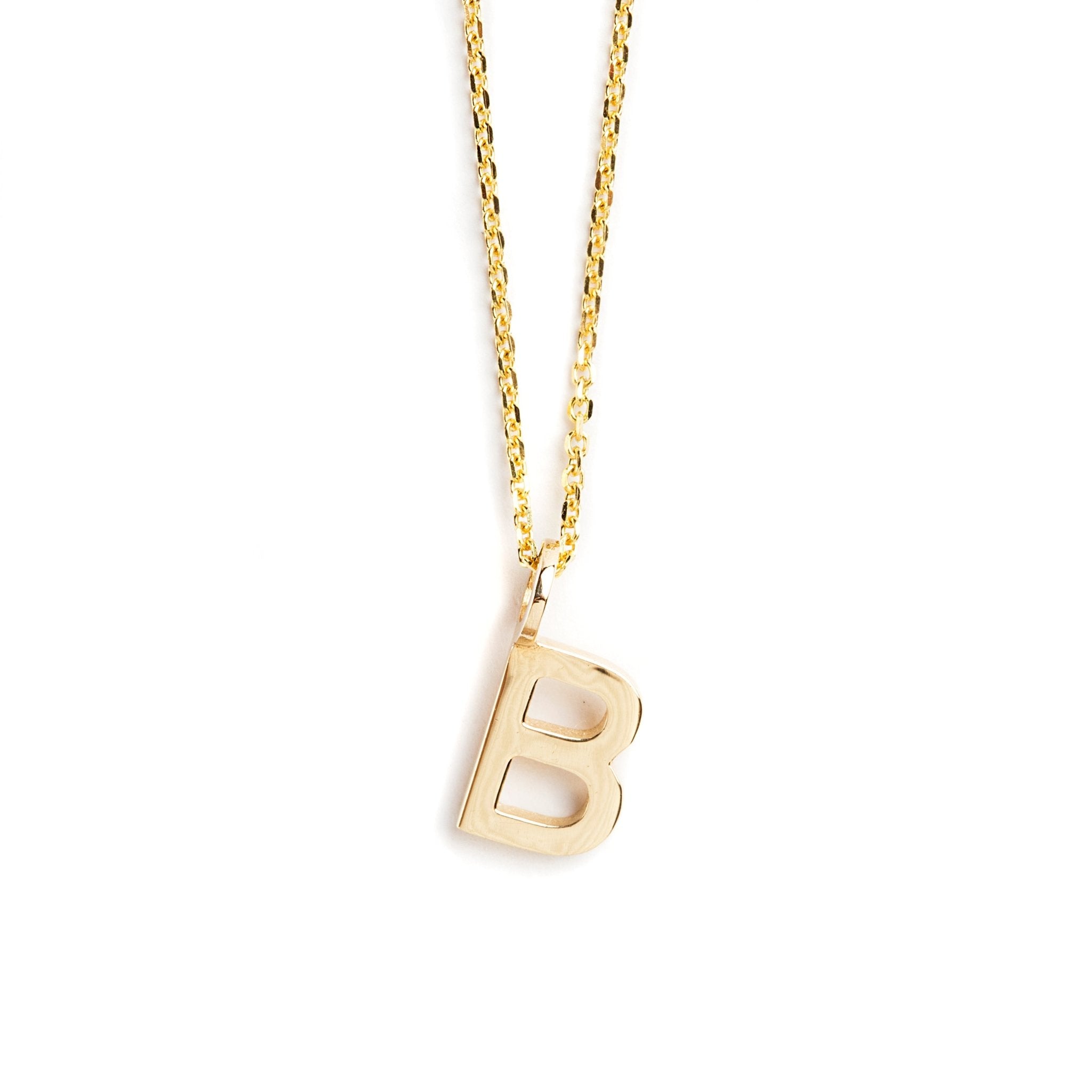 DIJE LETRA B DE ORO AMARILLO DE 14K - C'SANTOS
