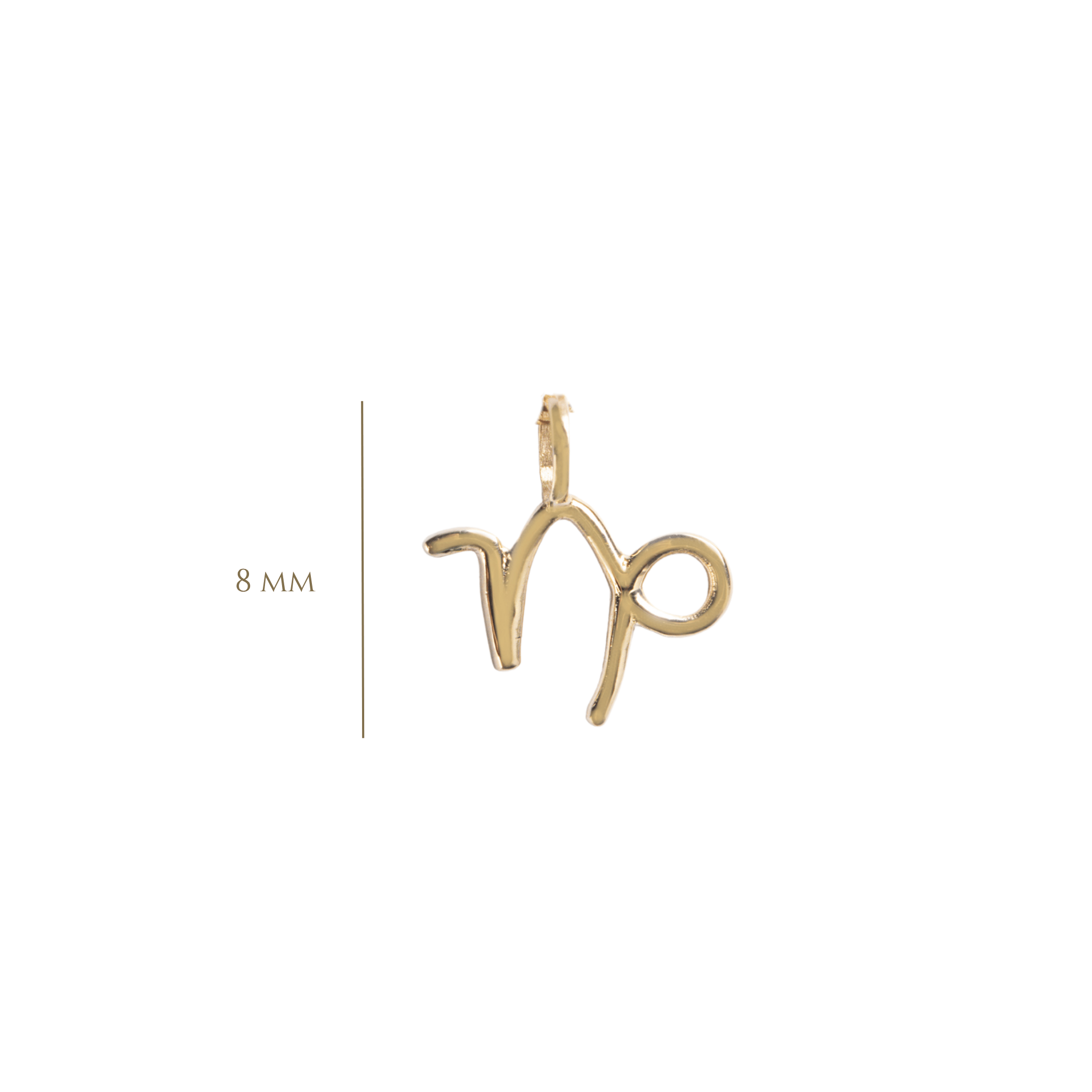 DIJE ZODIACO CAPRICORNIO EN ORO AMARILLO 14K - C'SANTOS
