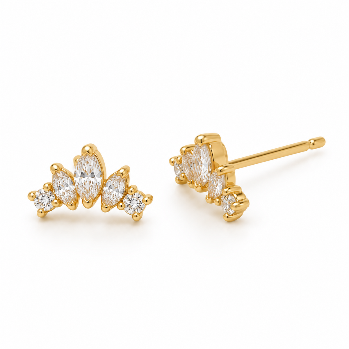 Aretes Marquesa en Oro Amarillo 14K