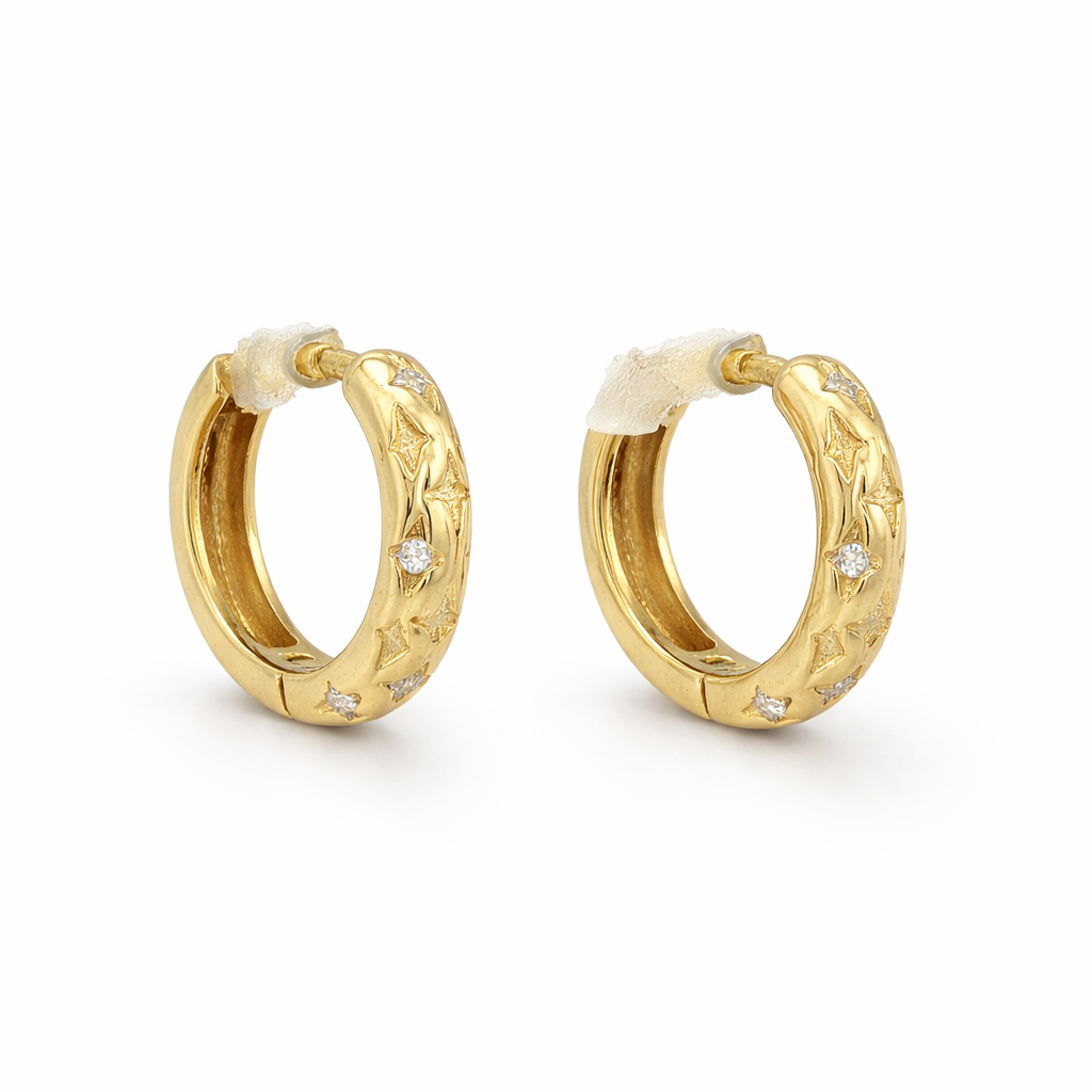 925YG MULTISTAR CZ 2MM HUGGIES