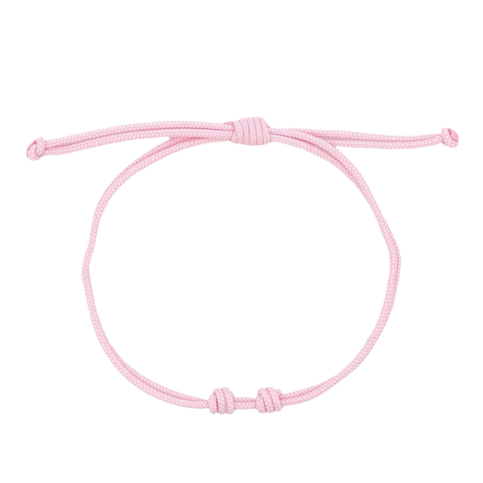 PINK CORD WITH TWO KNOTS BRACELET - C'SANTOS