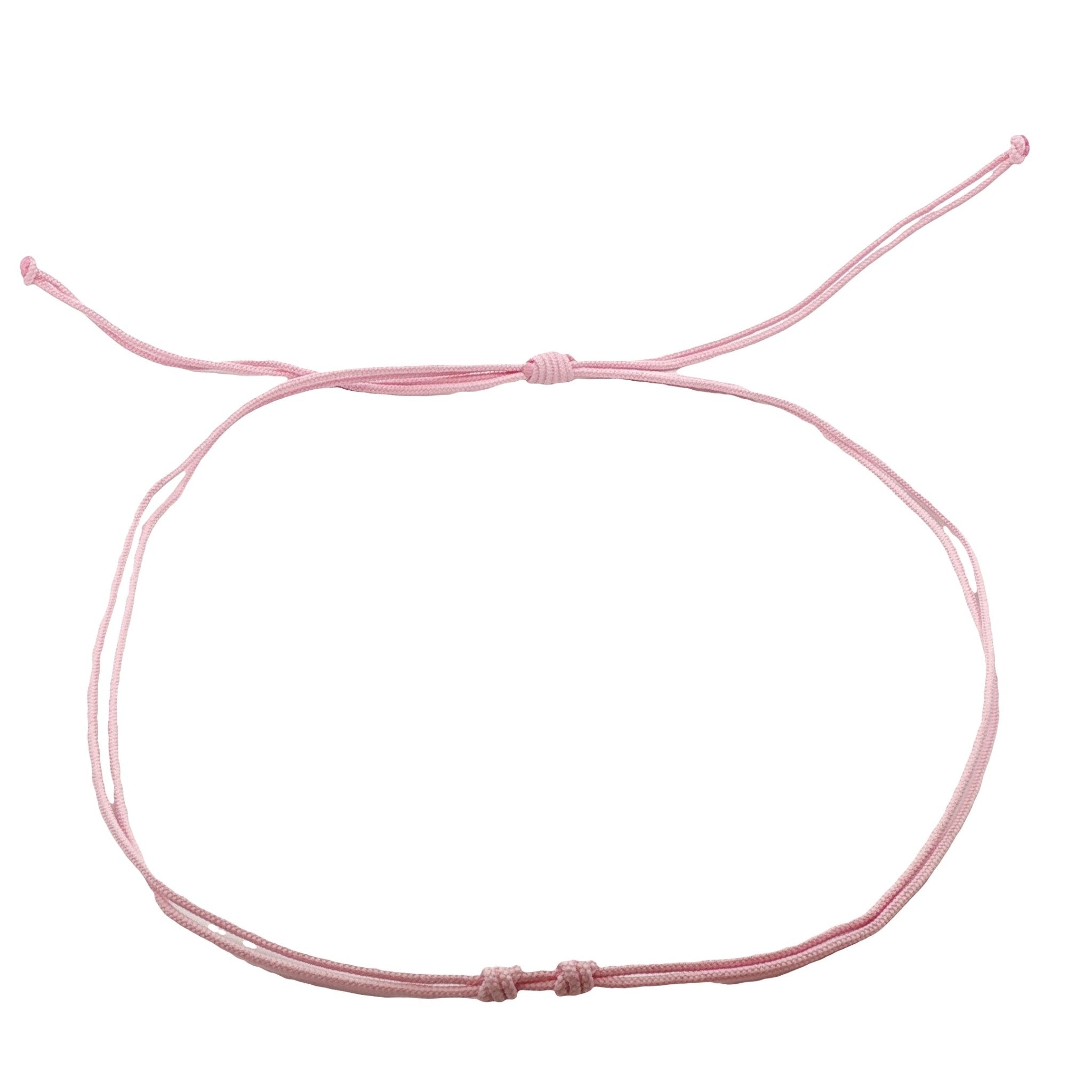 PINK CORD WITH TWO KNOTS NECKLACE - C'SANTOS
