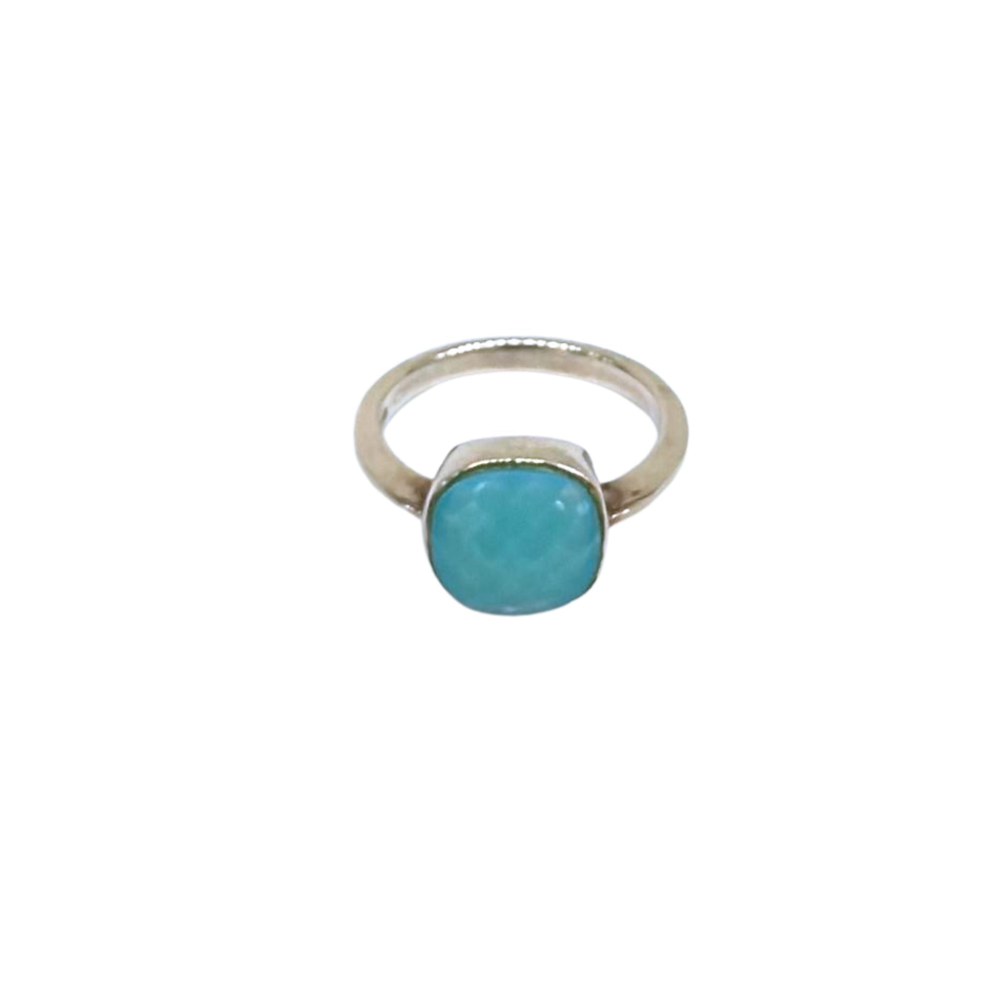 RING 925 GOLD GLASS TL83 - C'SANTOS