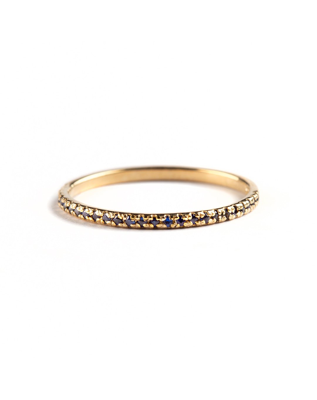 14KY ANILLO SEMI INFINITO ZAFIRO AZUL 0.26CT - C'SANTOS