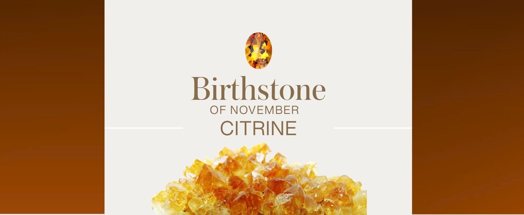 Birthstone of November: Citrine - C'SANTOS