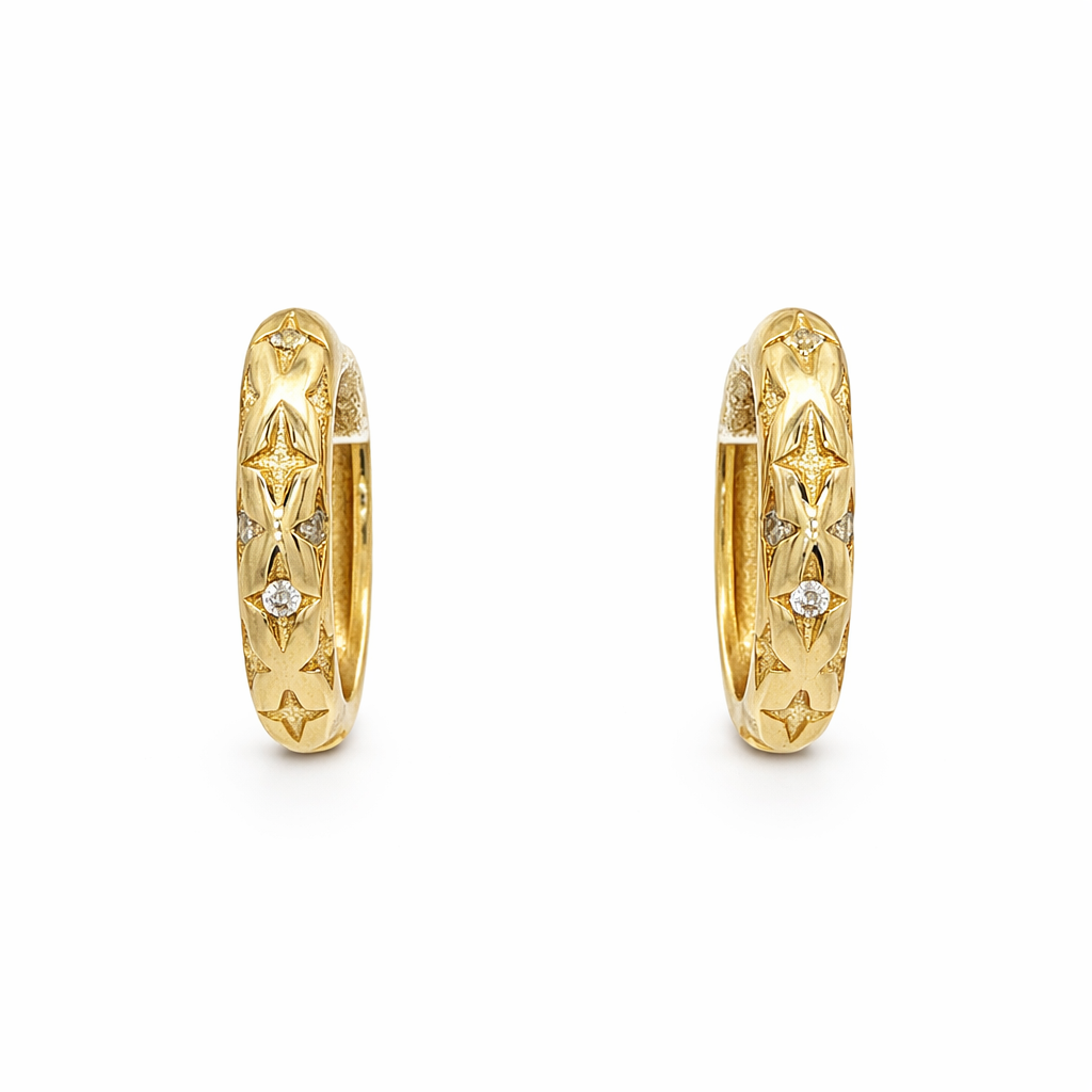 925YG MULTISTAR CZ 2MM HUGGIES