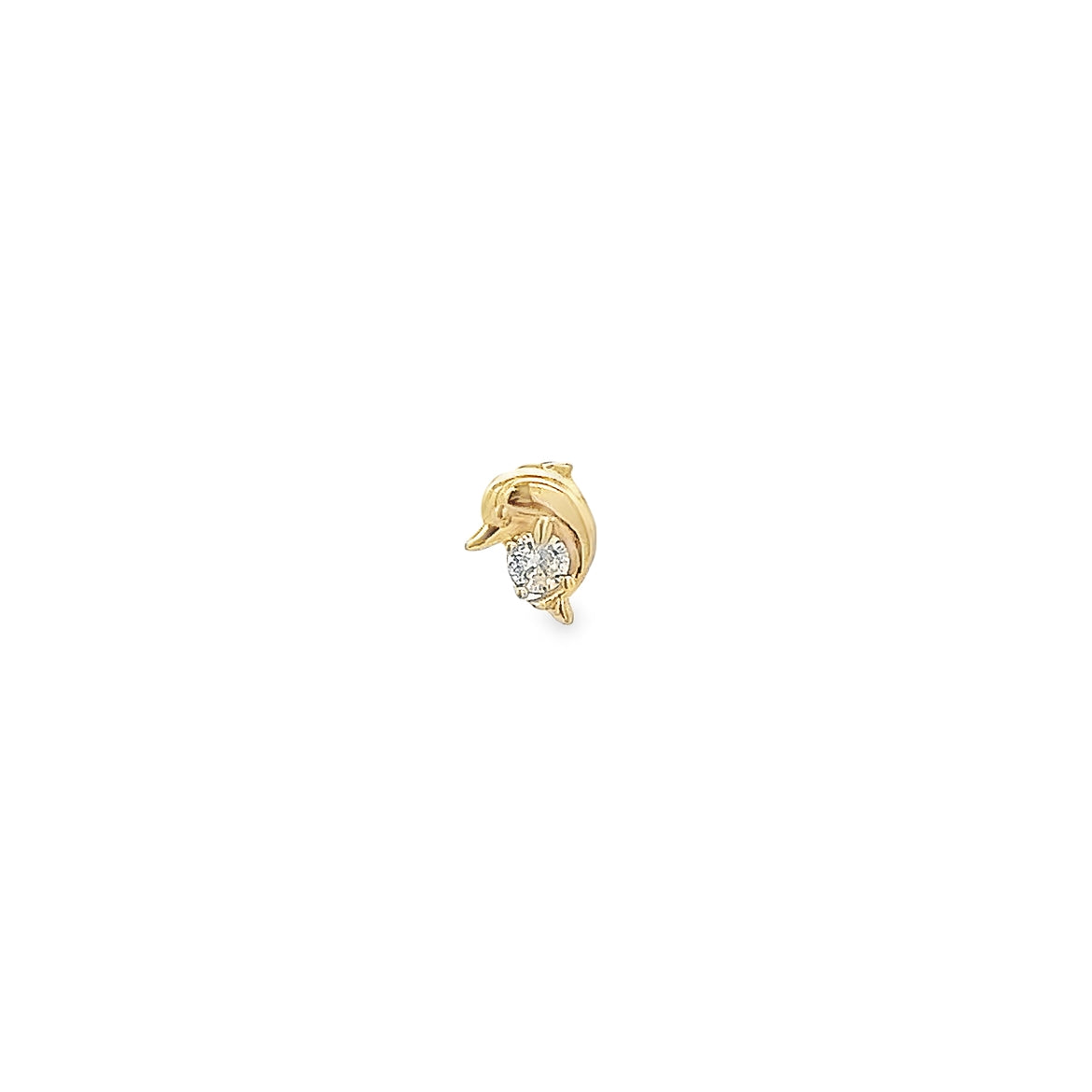 Piercing de Delfín en Oro Amarillo 14K