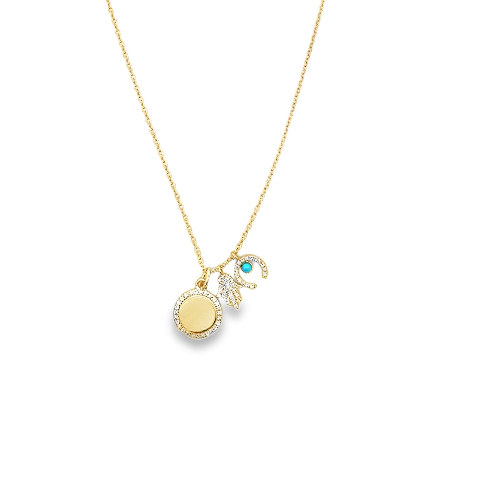 Collar de Charms en Oro Amarillo 14K