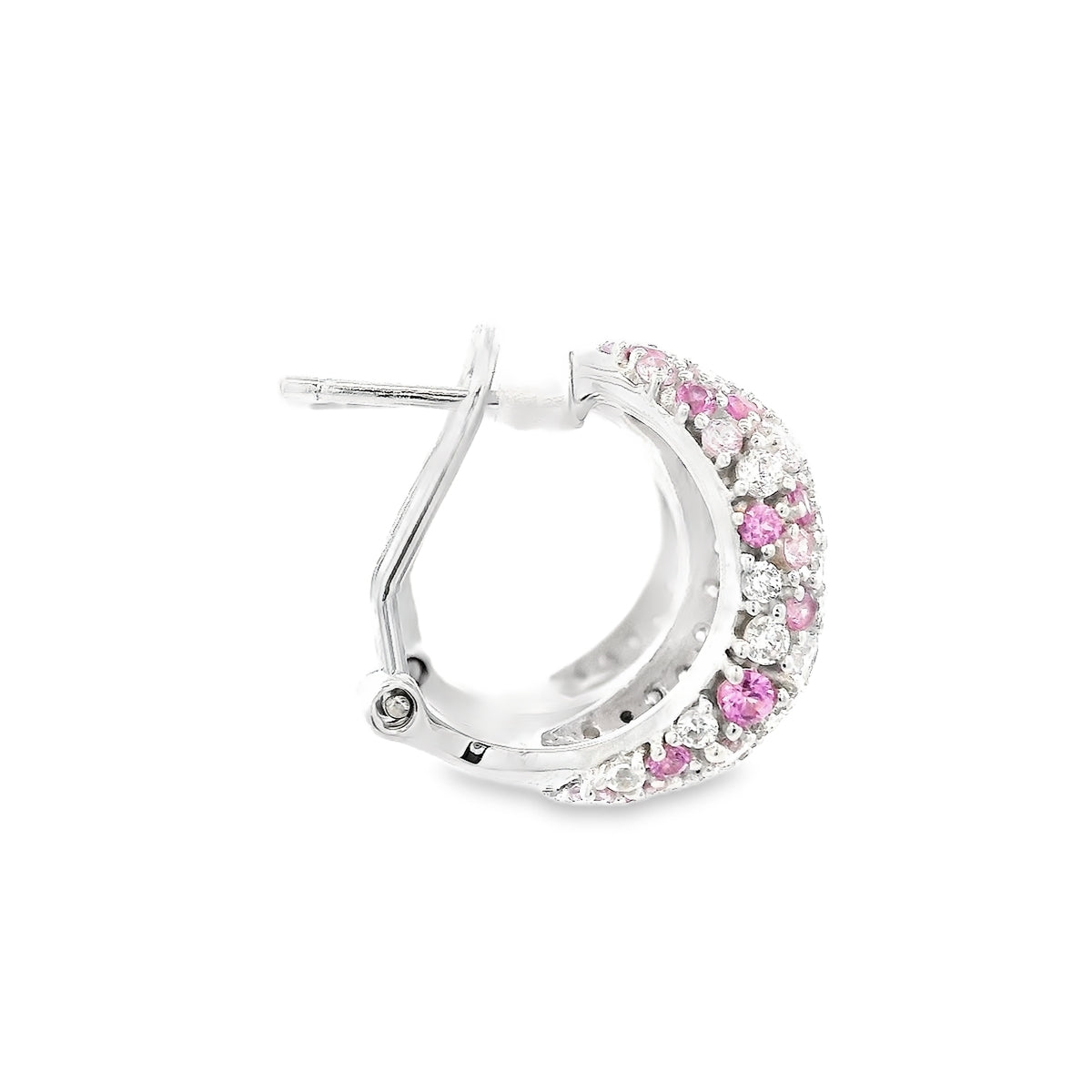 Aretes Pavé en Plata 925 con Circonias