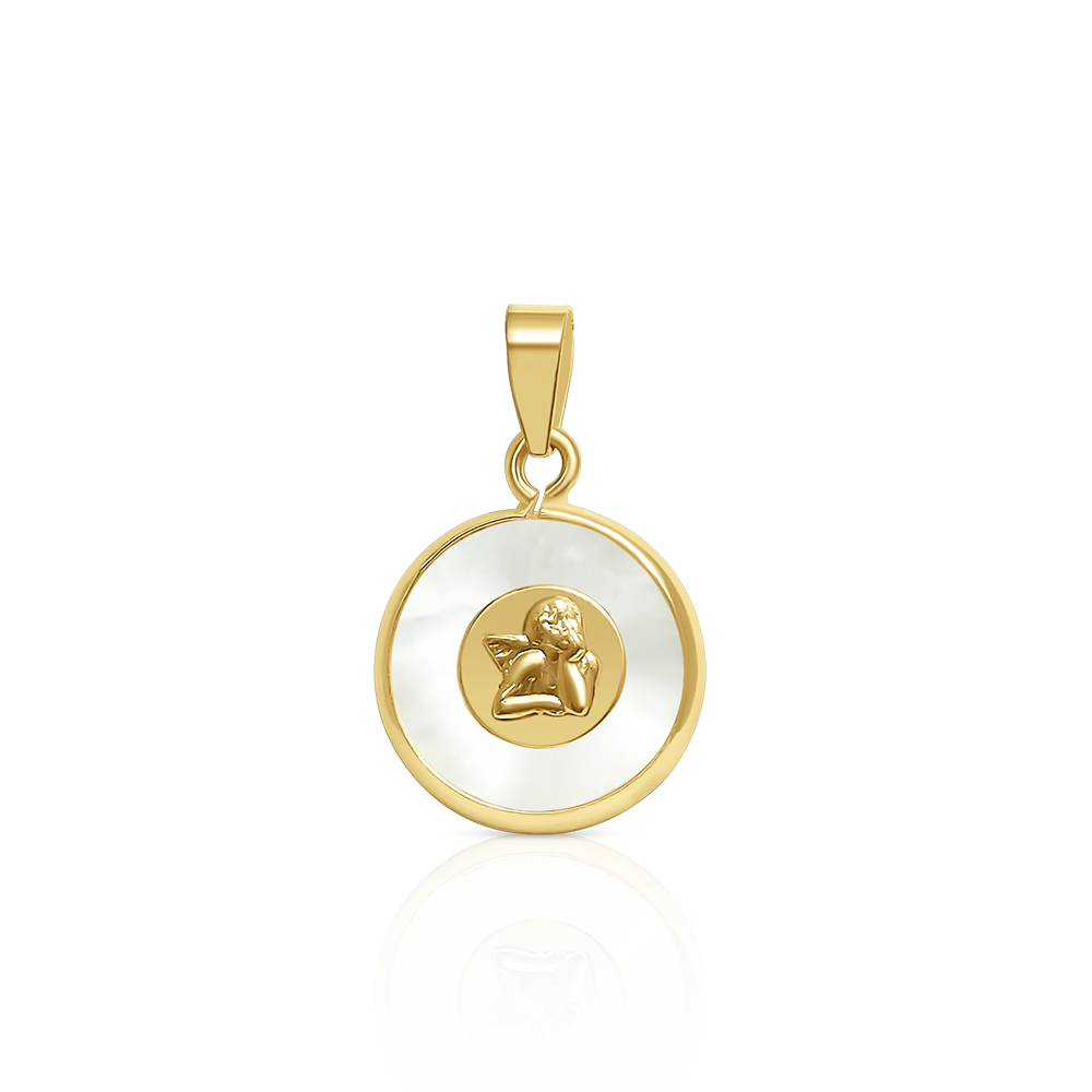 Medalla Ángel Guardián en Oro Amarillo 14K