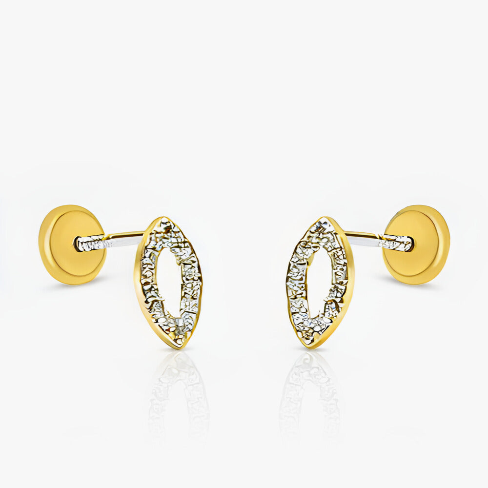 Piercing Pavé en Oro Amarillo de 14K