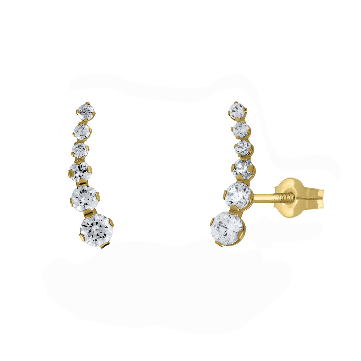 Piercing Curvo en Oro Amarillo 14K