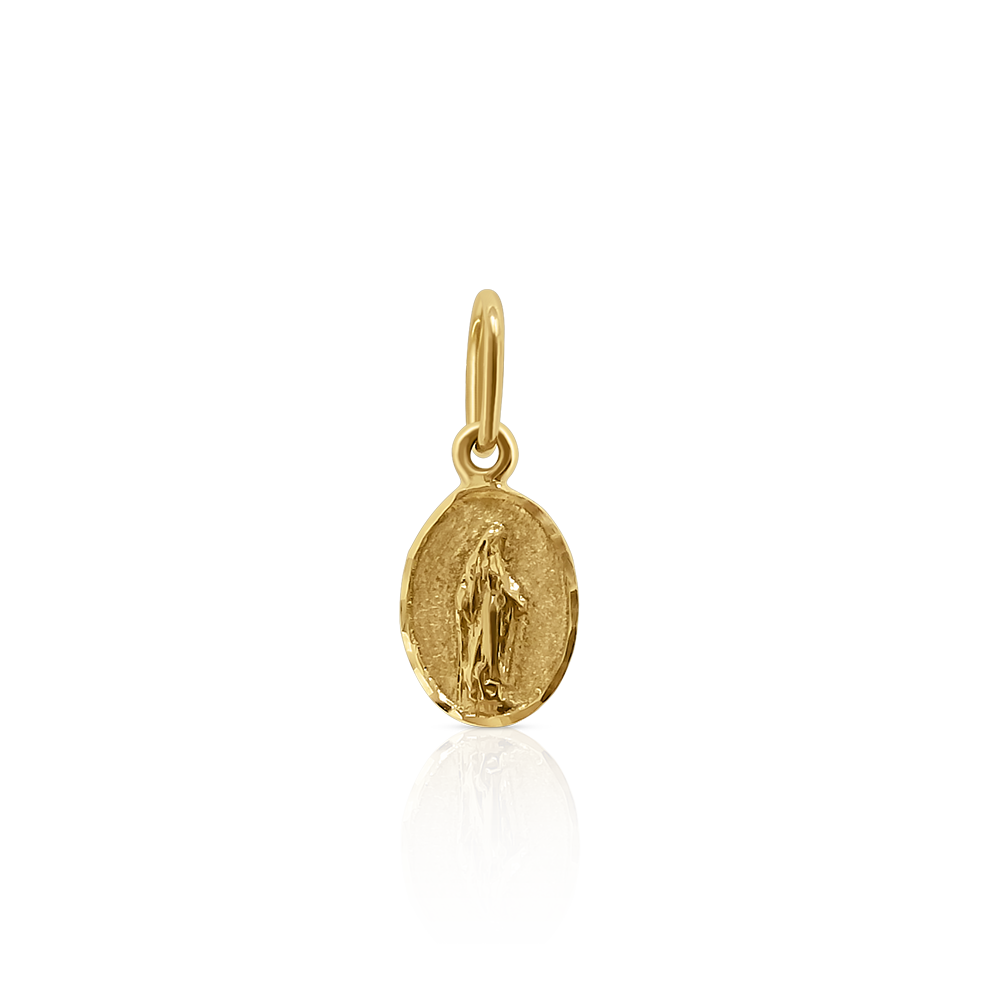 Medalla Virgen de Guadalupe en Oro Amarillo 14K
