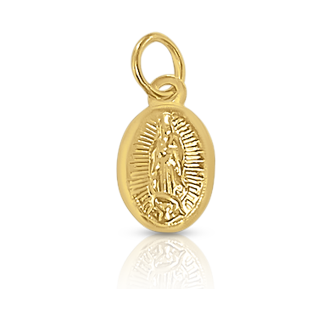 Medalla Virgen de Guadalupe en Oro Amarillo 14K