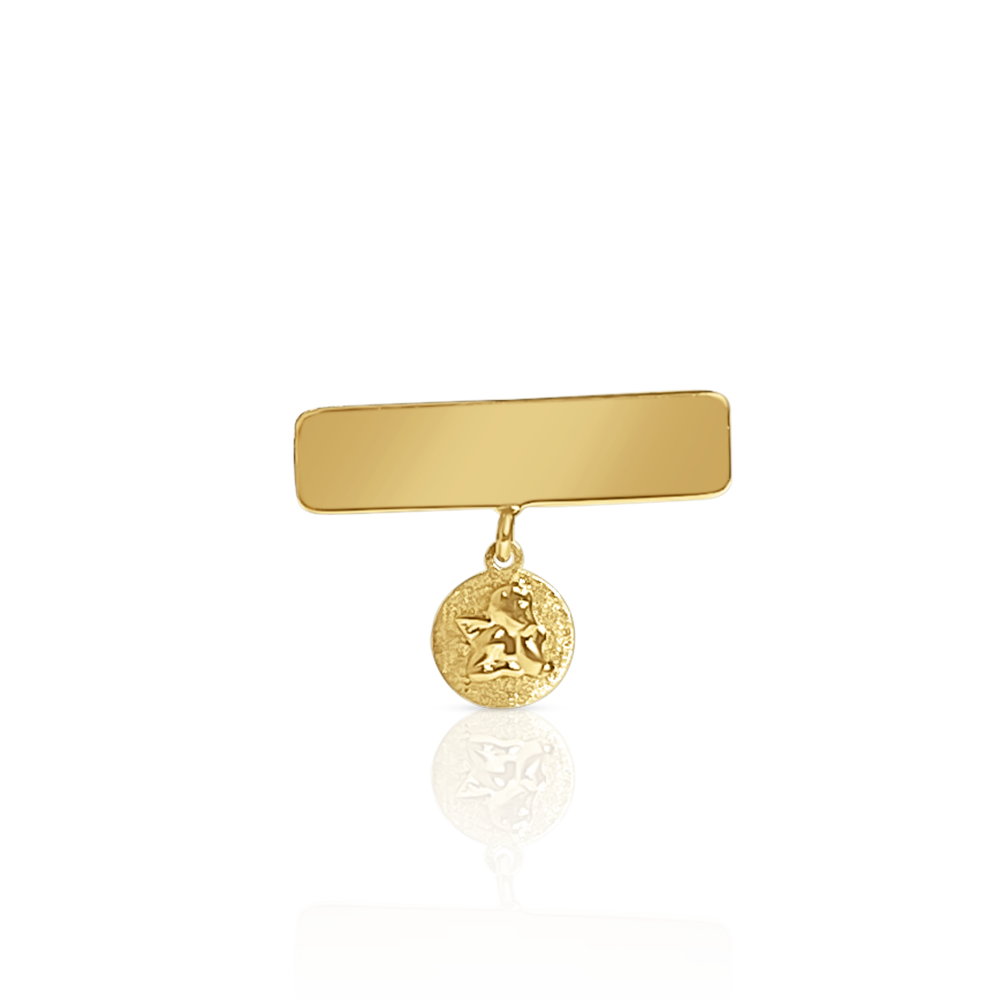 Pin de Ángel Guardián en Oro 14K