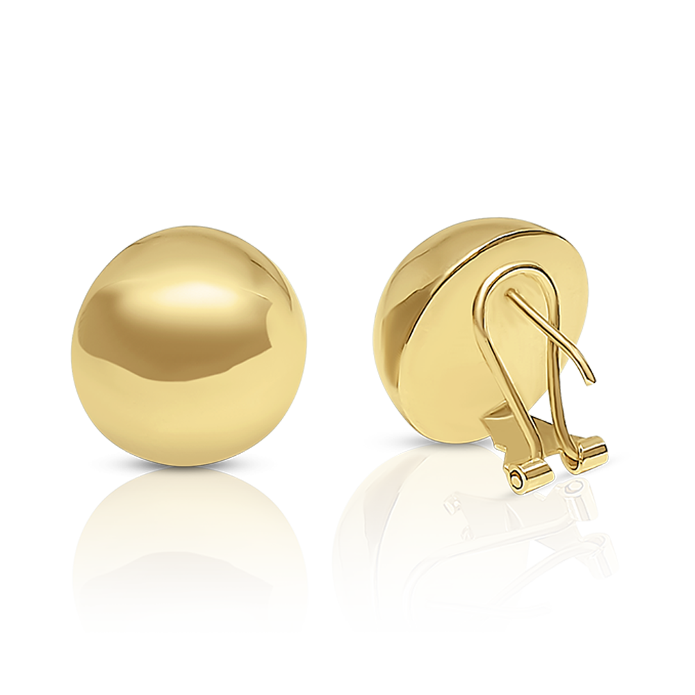 Aretes Circulares en Oro Amarillo 14K