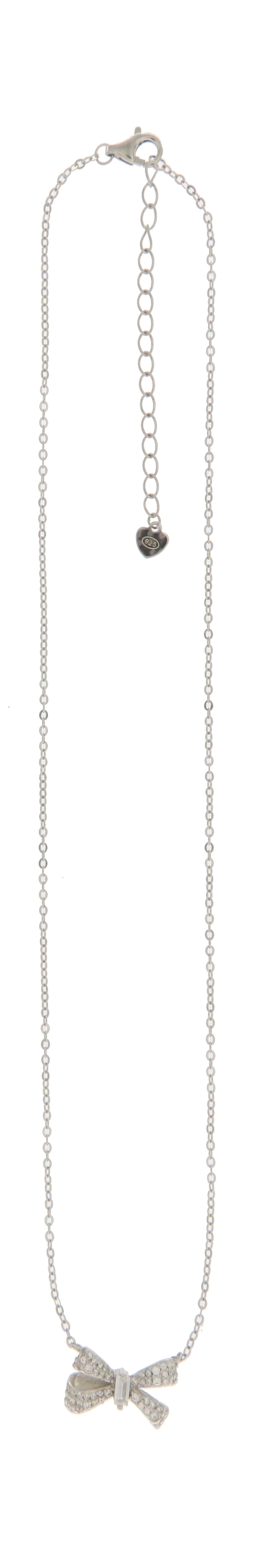 Collar Lazo con Circonias en Plata 925
