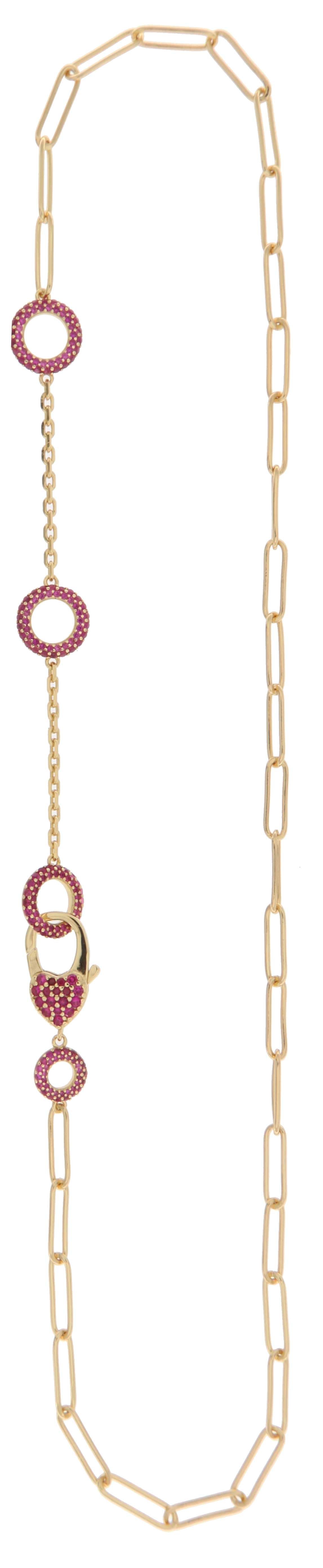 Collar Triple Círculo con Circonias en Oro Rosa