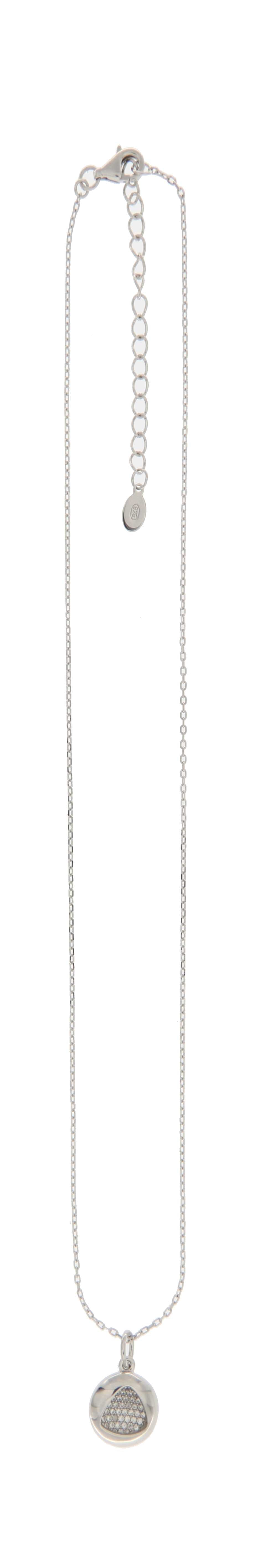Collar Circular con Dije Triangular en Plata 925