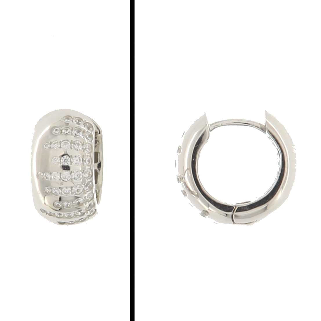 Aretes Huggies en Plata 925
