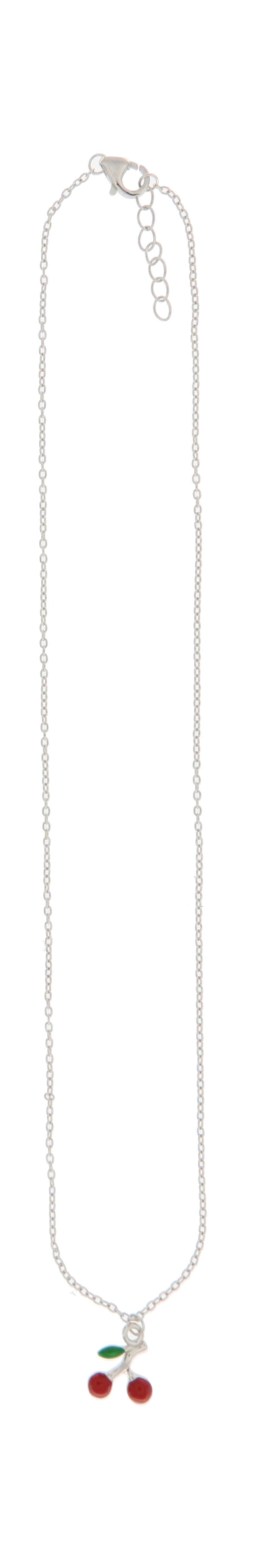 925SL SOLITARY CHERRIES NECKLACE