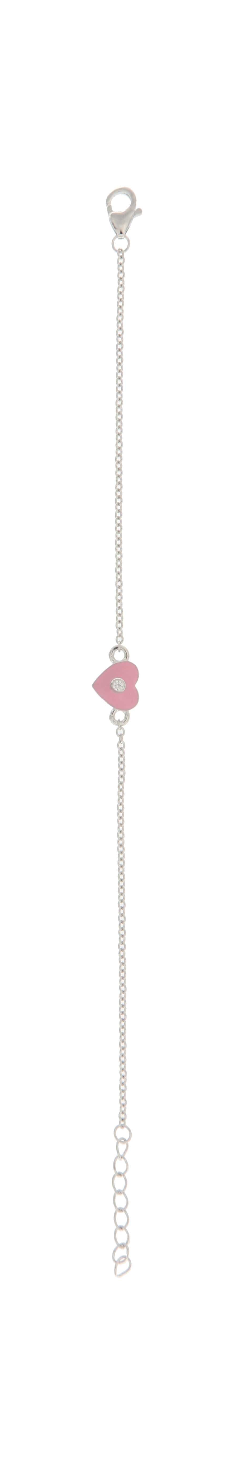 Pulsera Corazón en Plata 925 con Circonia