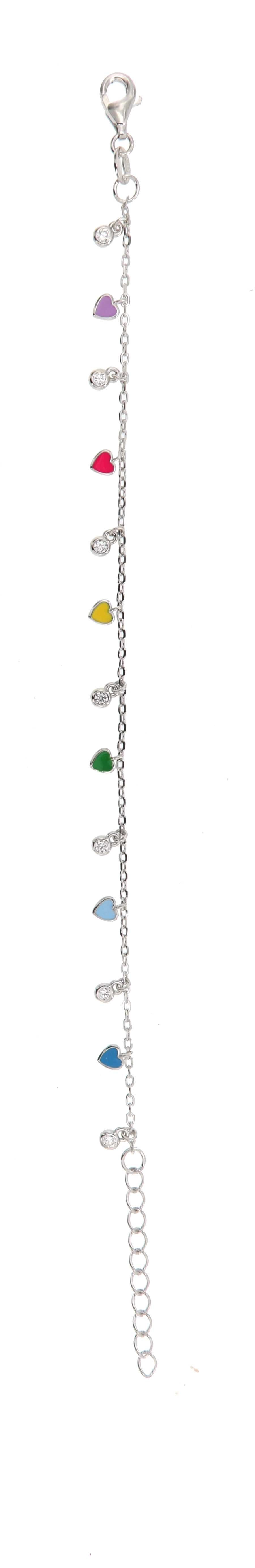 Pulsera de Corazones en Plata 925