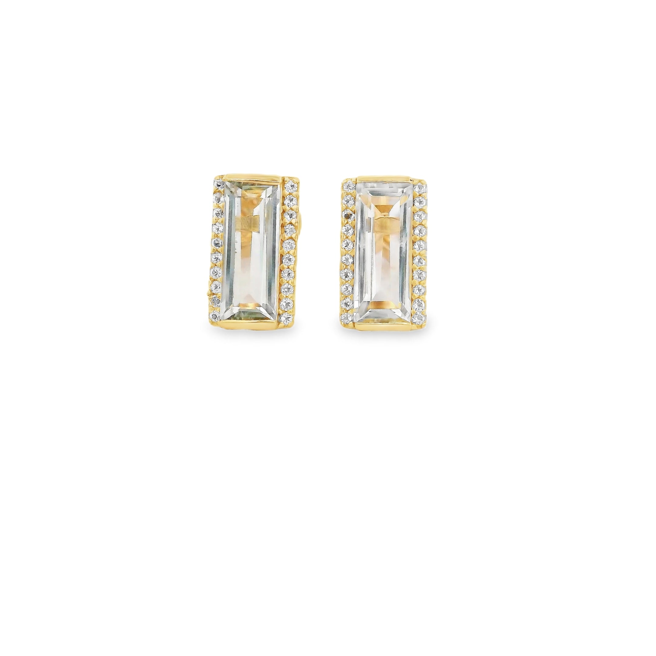 Aretes de Amatista Verde y Topacio en Plata 925